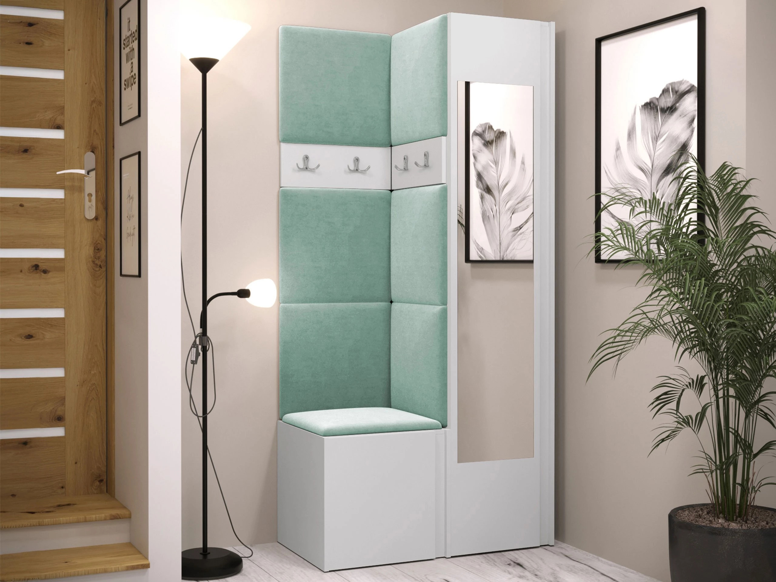 Flurgarnitur Hartford 354 (Weiss)