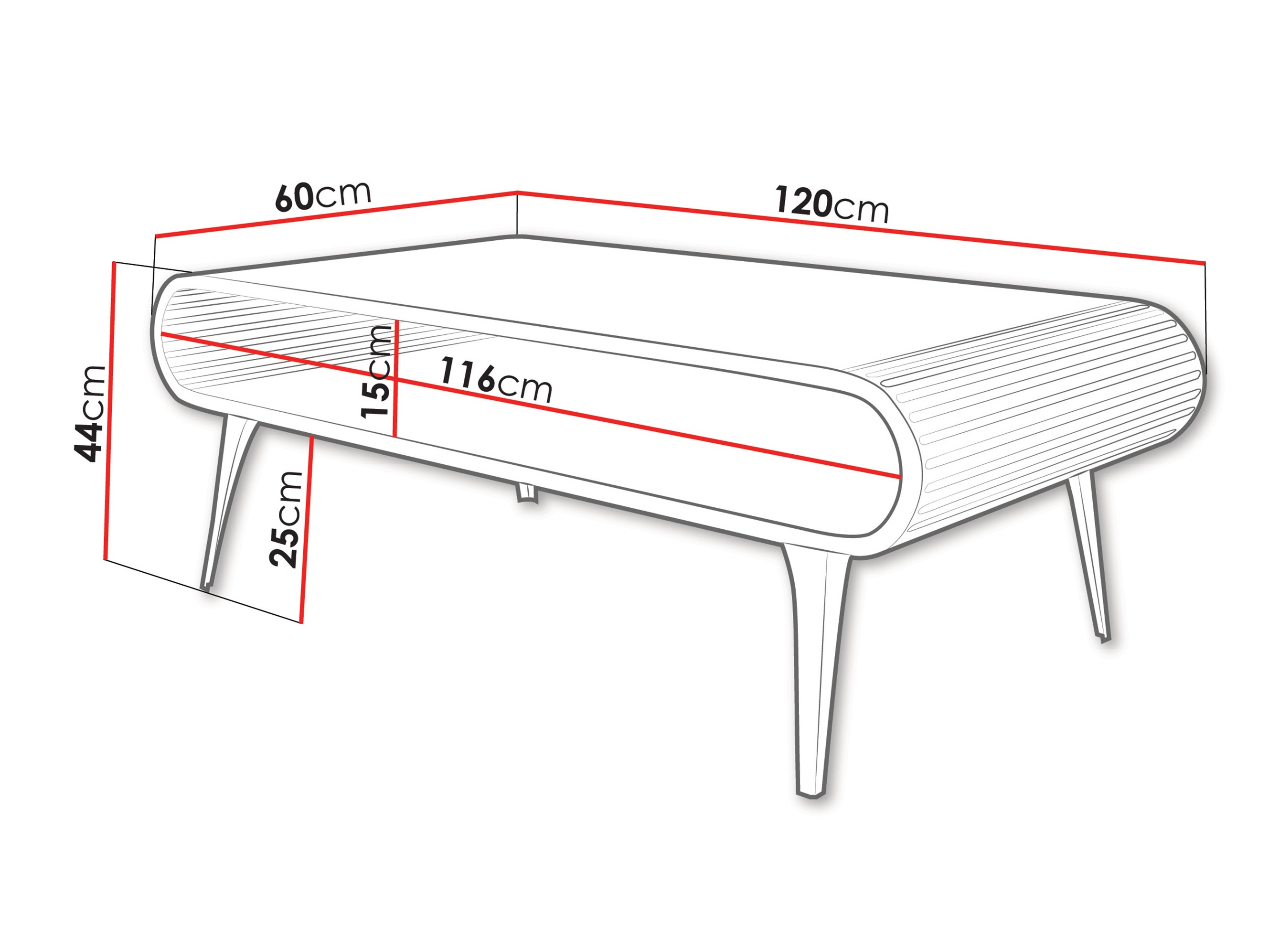 Couchtisch Oswego 161 (Schwarzer Marmor)
