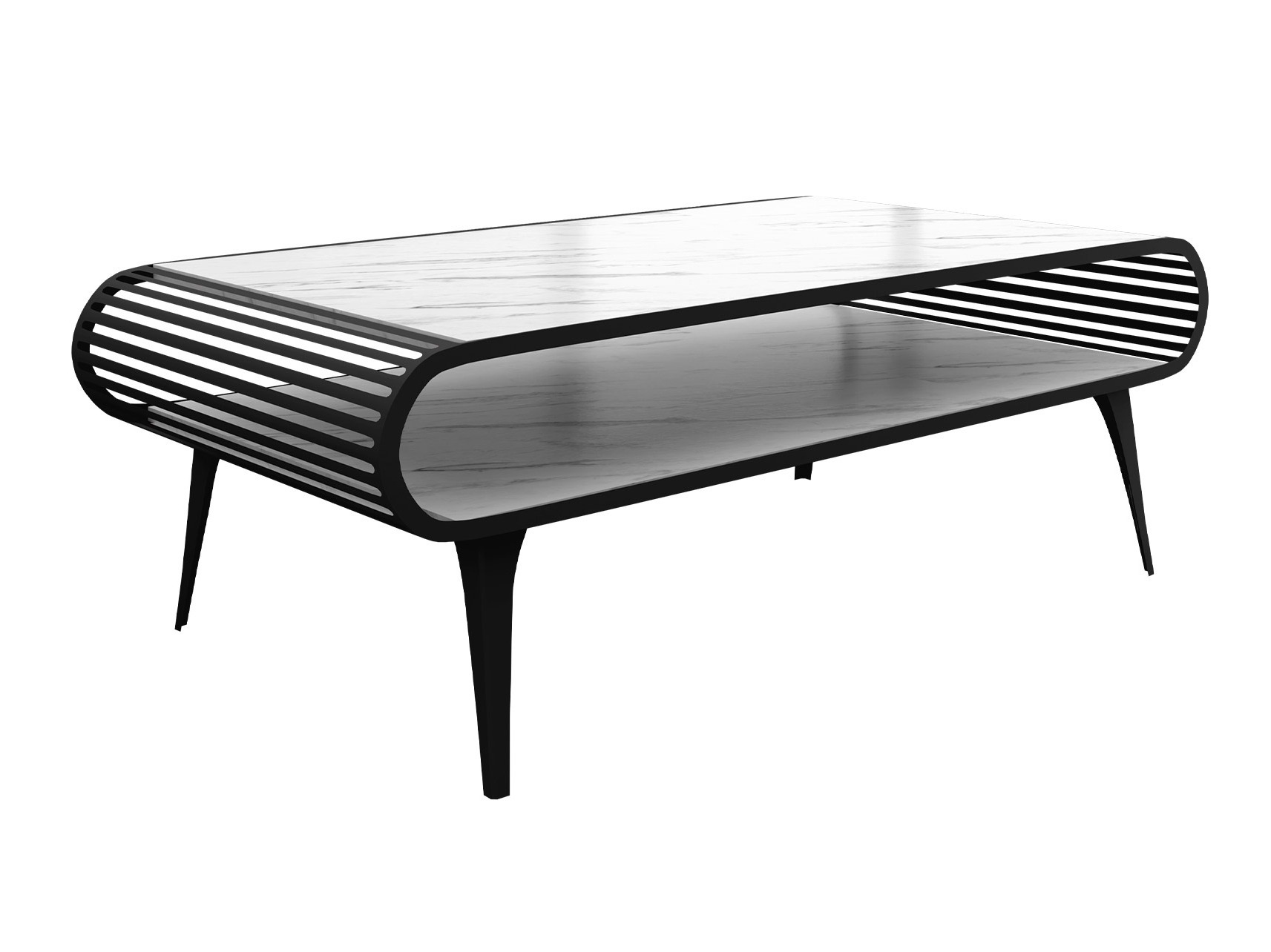 Couchtisch Oswego 161 (Weisser Marmor)