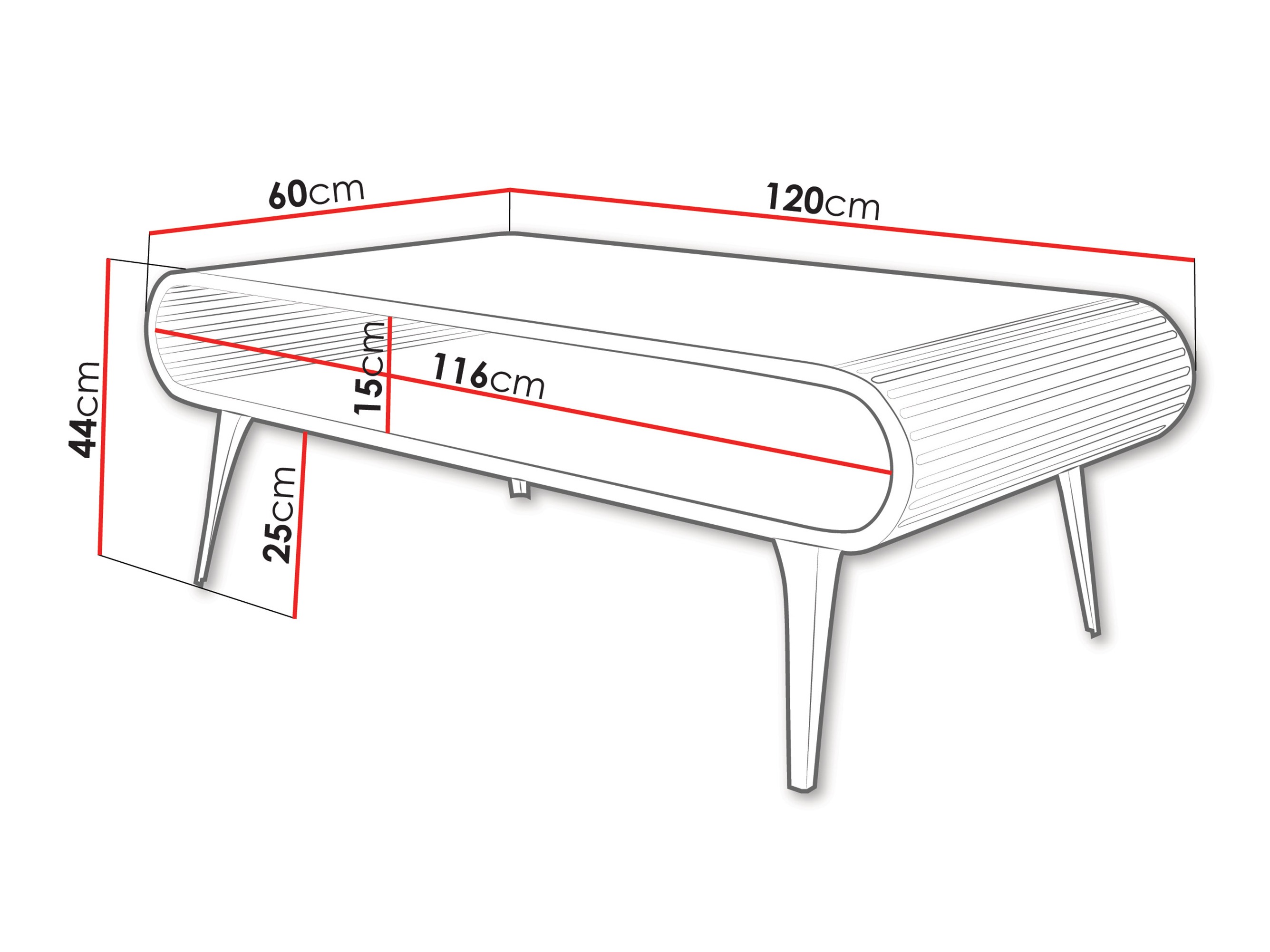 Couchtisch Oswego 162 (Weiss)