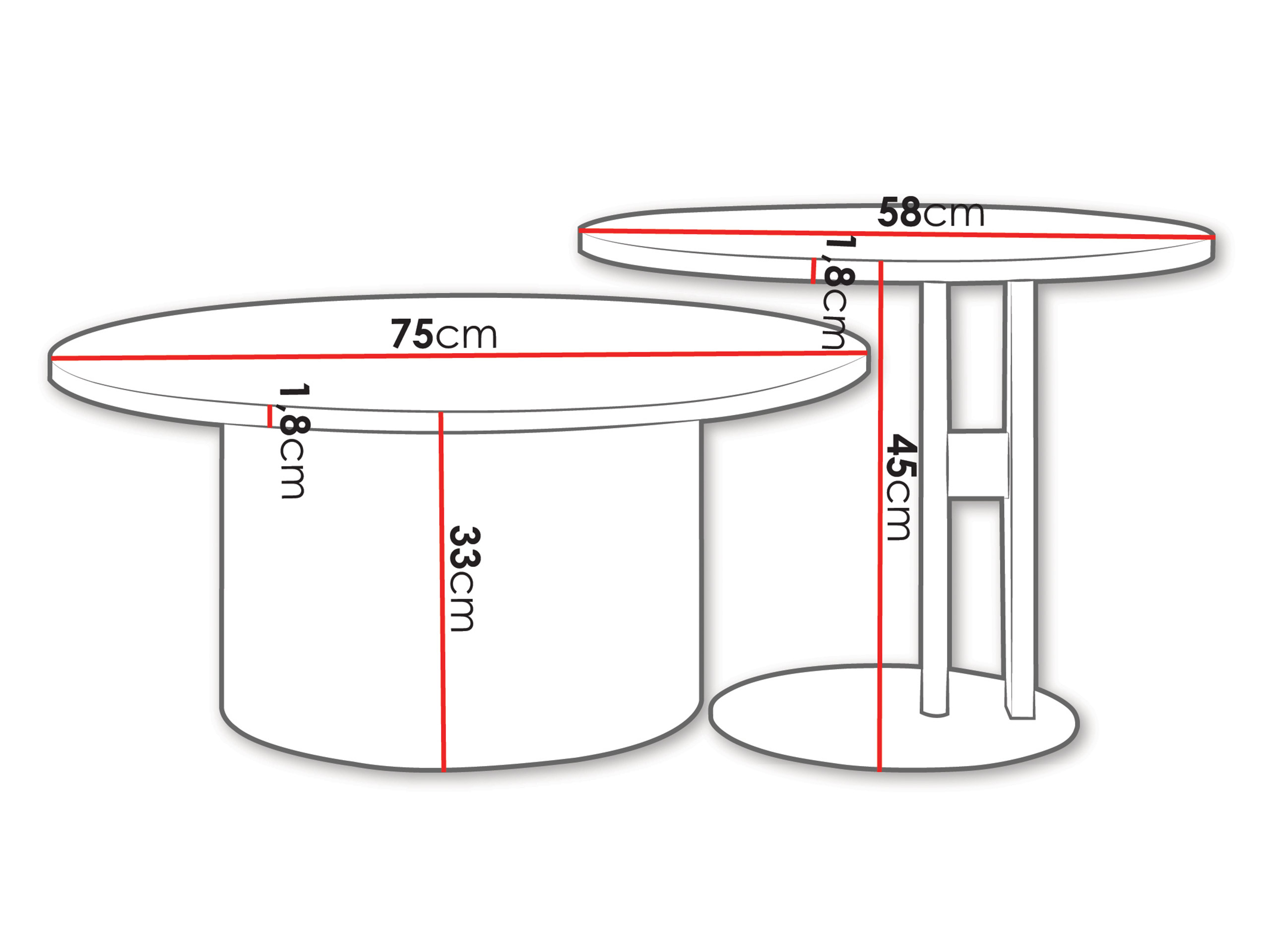 Couchtischset Oswego 160 (Eichenholzoptik)