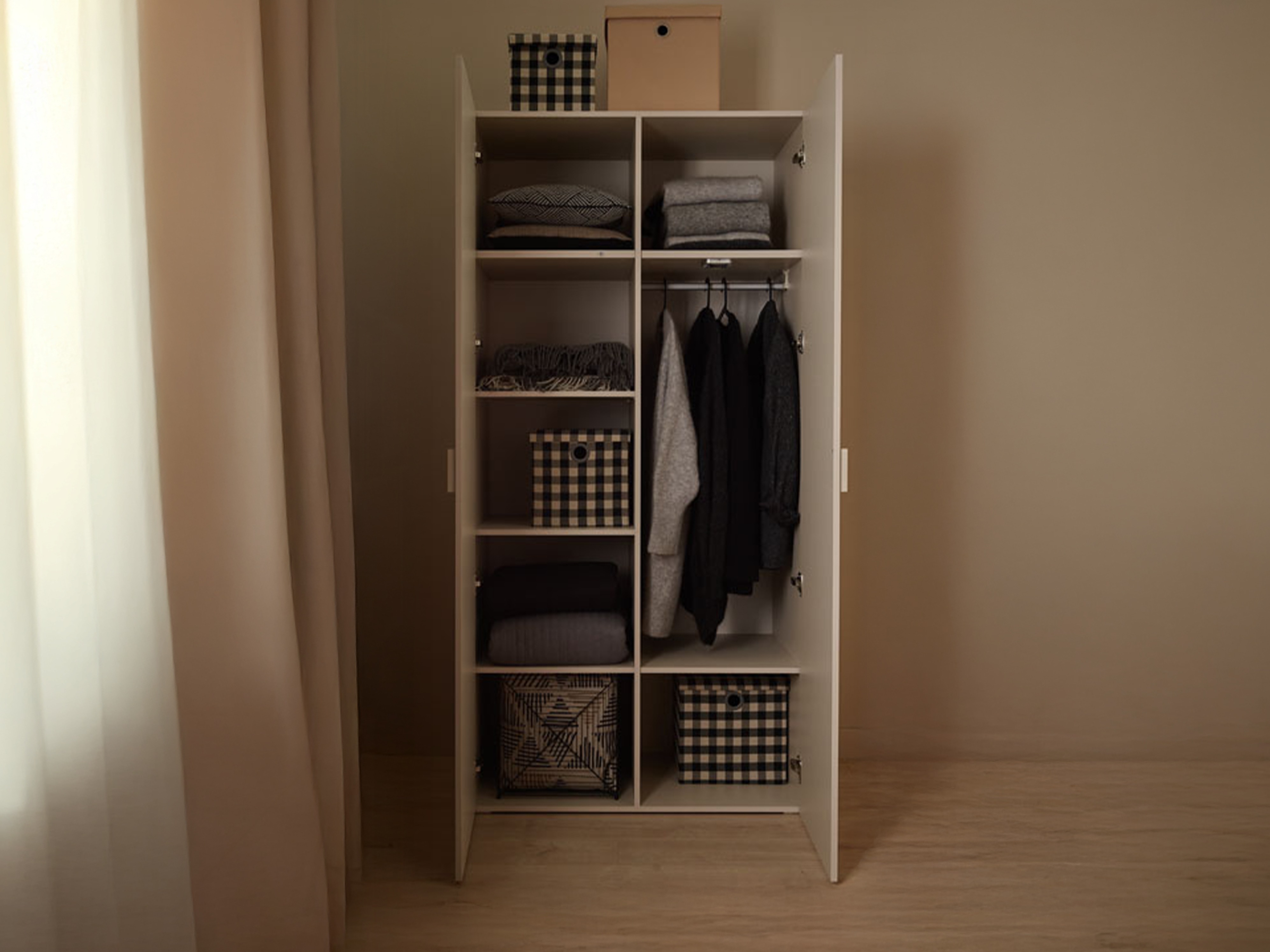 Kleiderschrank Veldalo 109 (Eichenholzoptik hell)