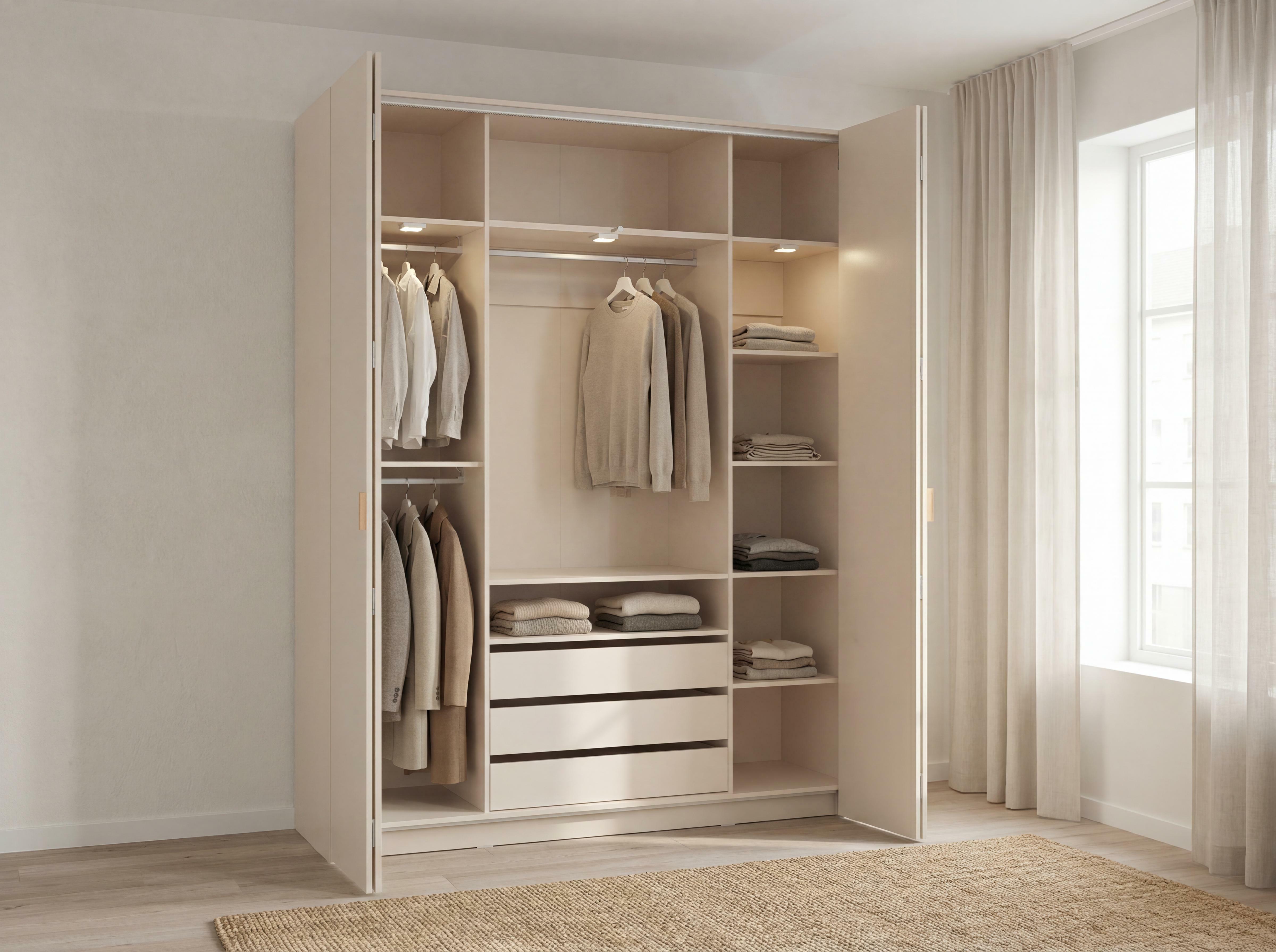 Kleiderschrank Veldalo 110 (Eichenholzoptik hell)