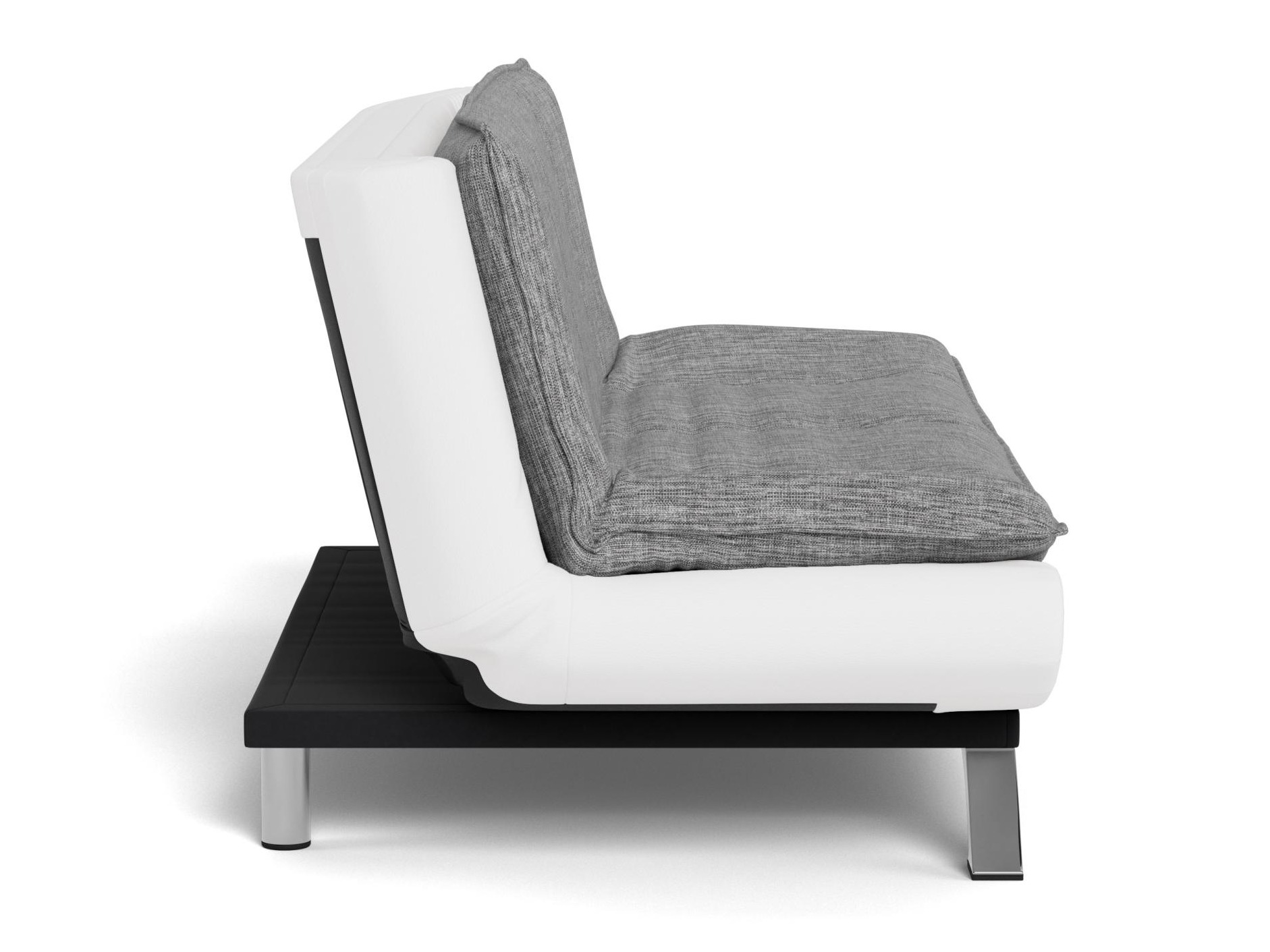 Schlafsofa Norsica 228 (Weiss + Hellgrau)