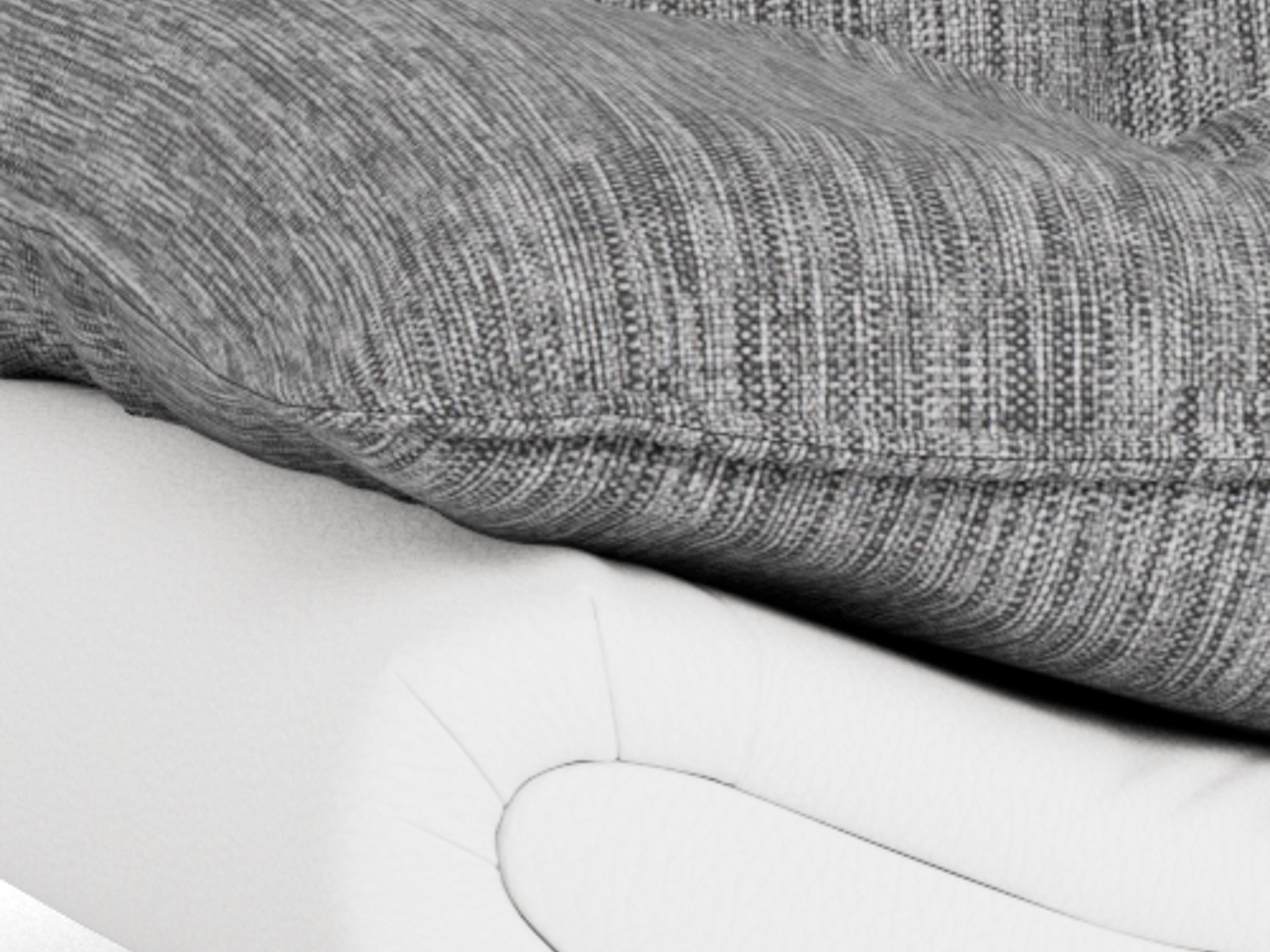 Schlafsofa Norsica 228 (Weiss + Hellgrau)