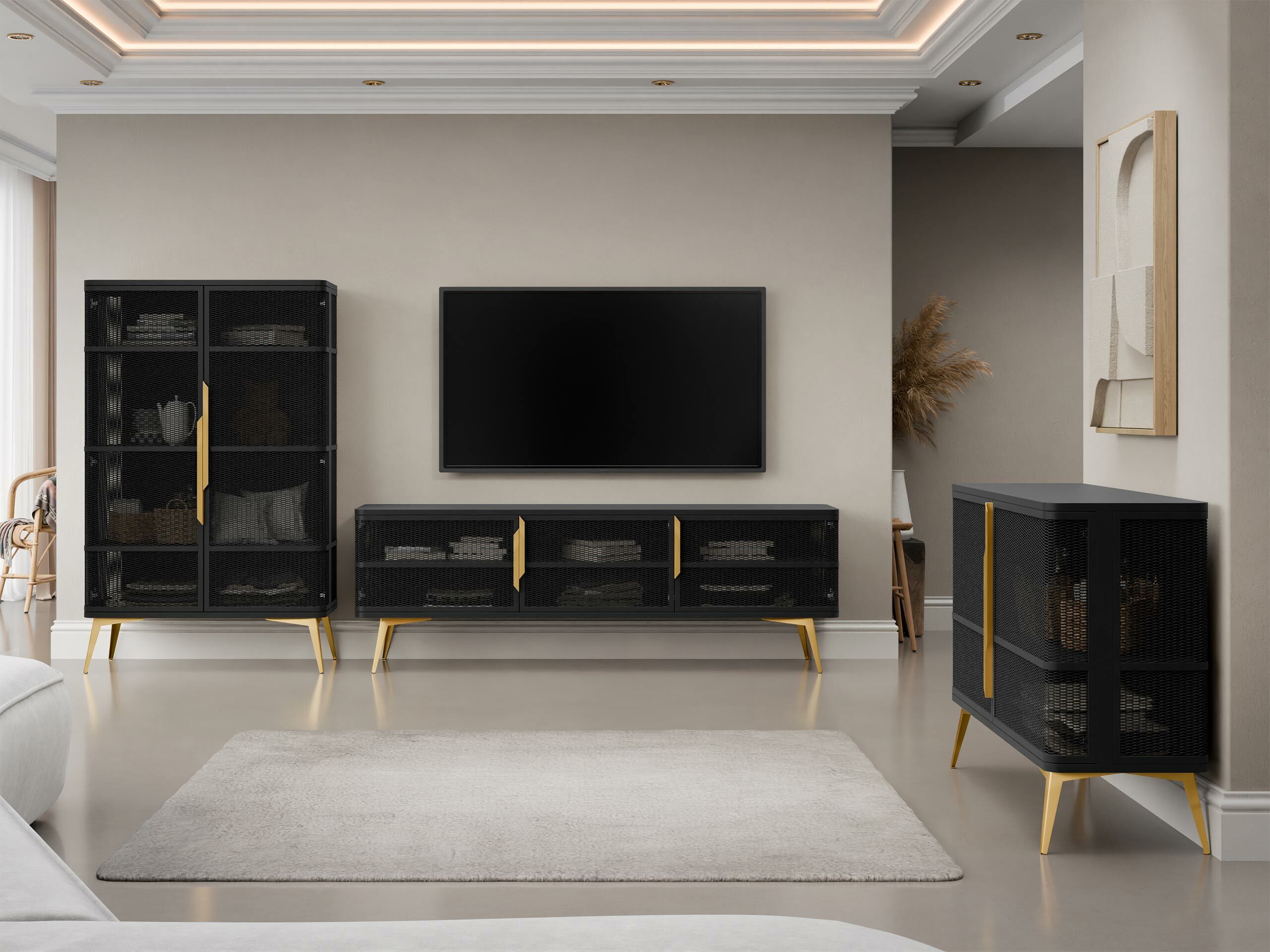 Sideboard Camfelo 100 (Schwarz)