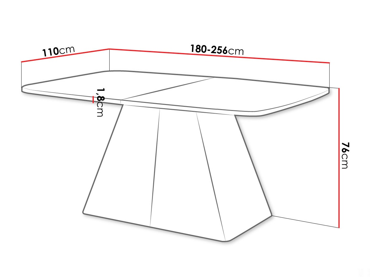 Tisch Oswego 169 (Graphit)