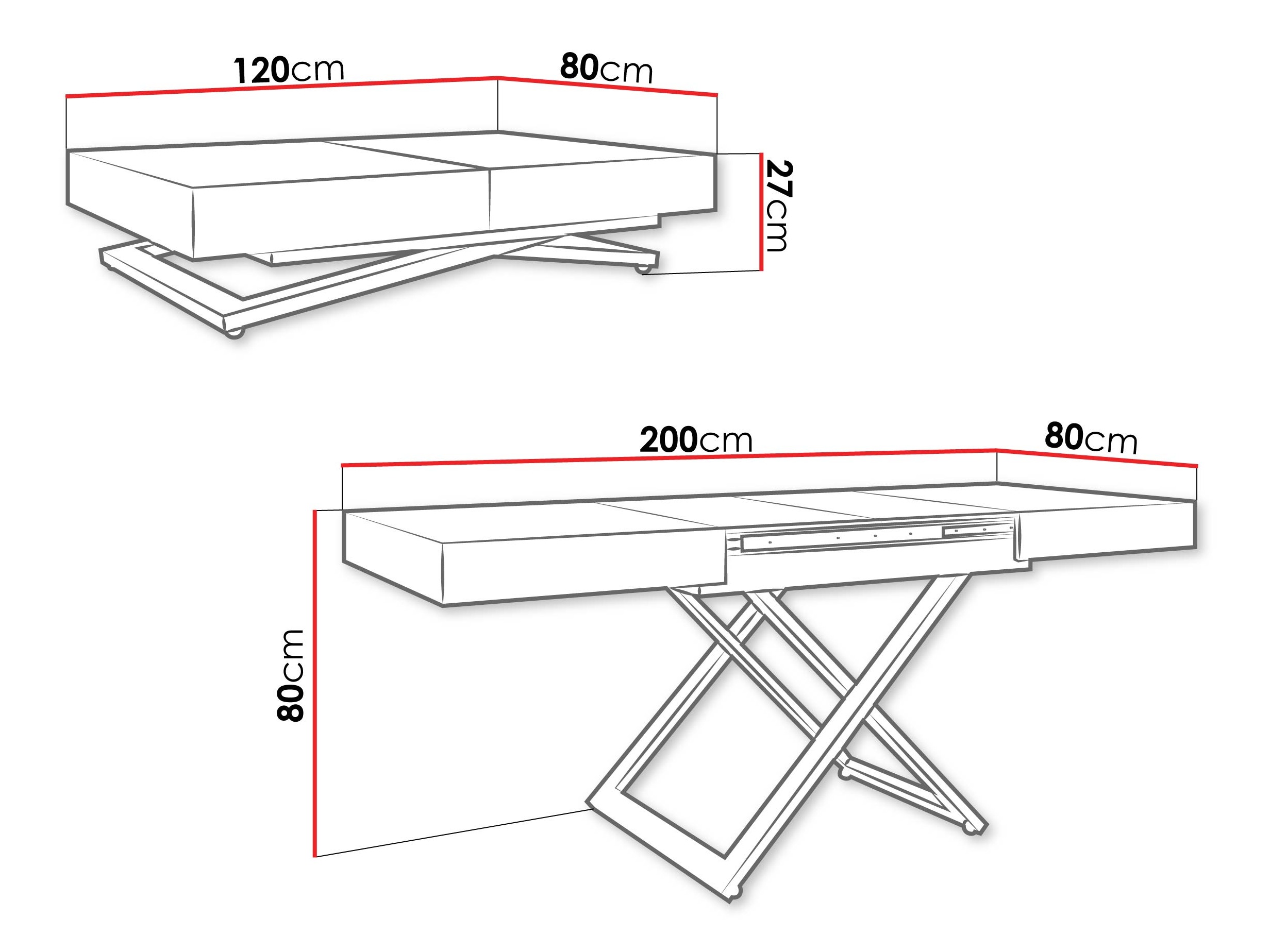 Couchtisch-Transformer Oswego 171