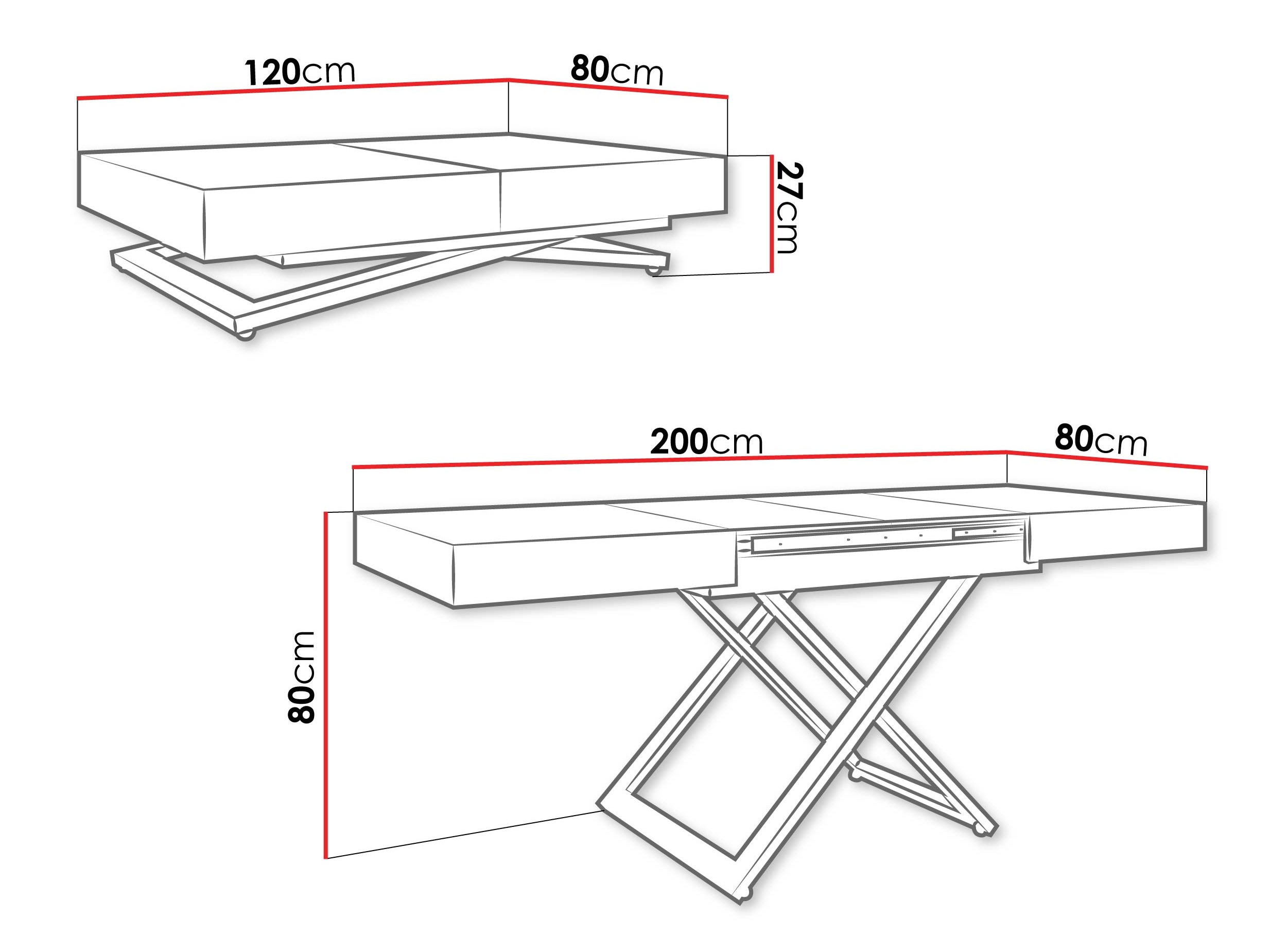 Couchtisch-Transformer Oswego 171
