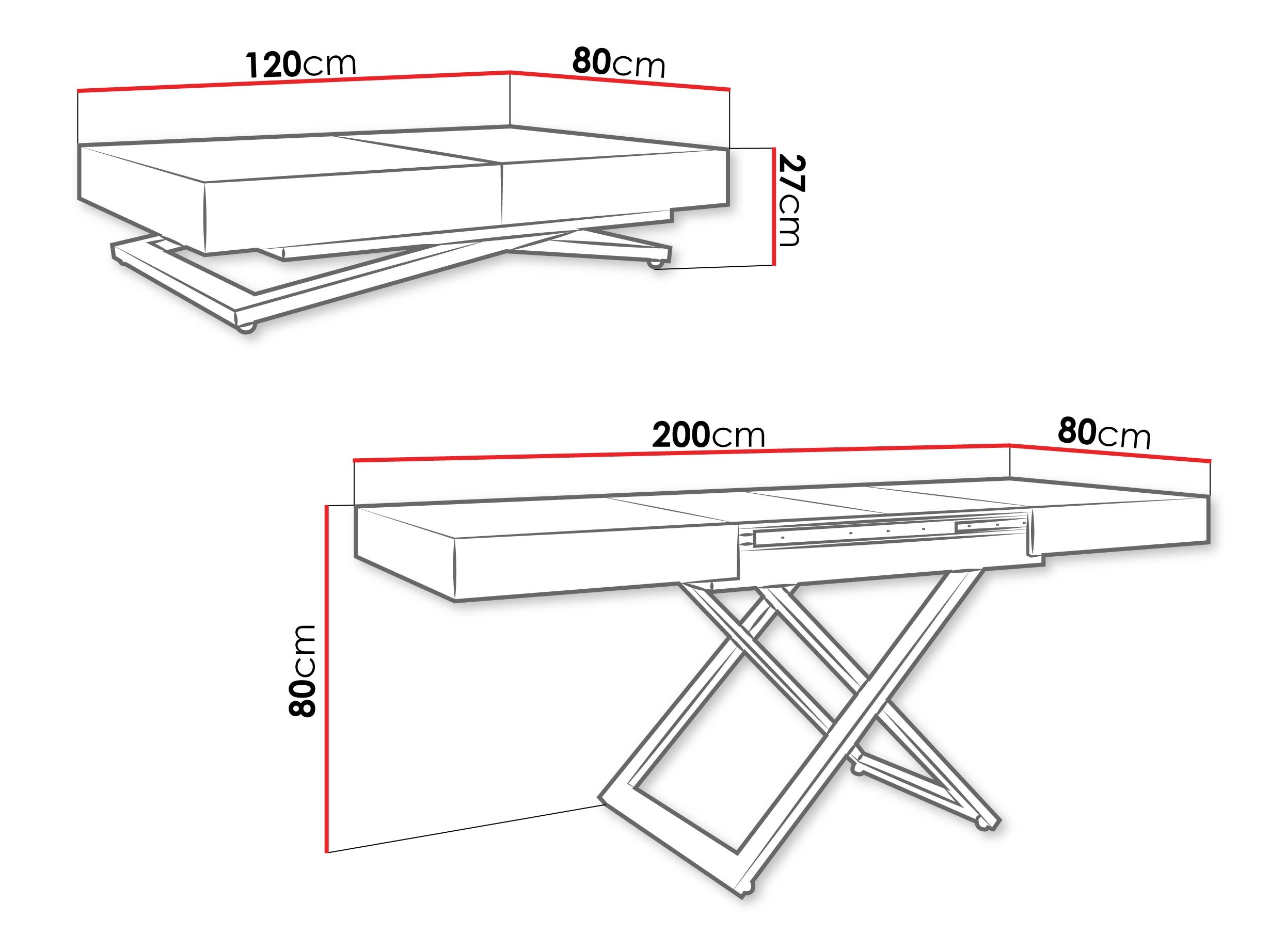 Couchtisch-Transformer Oswego 173