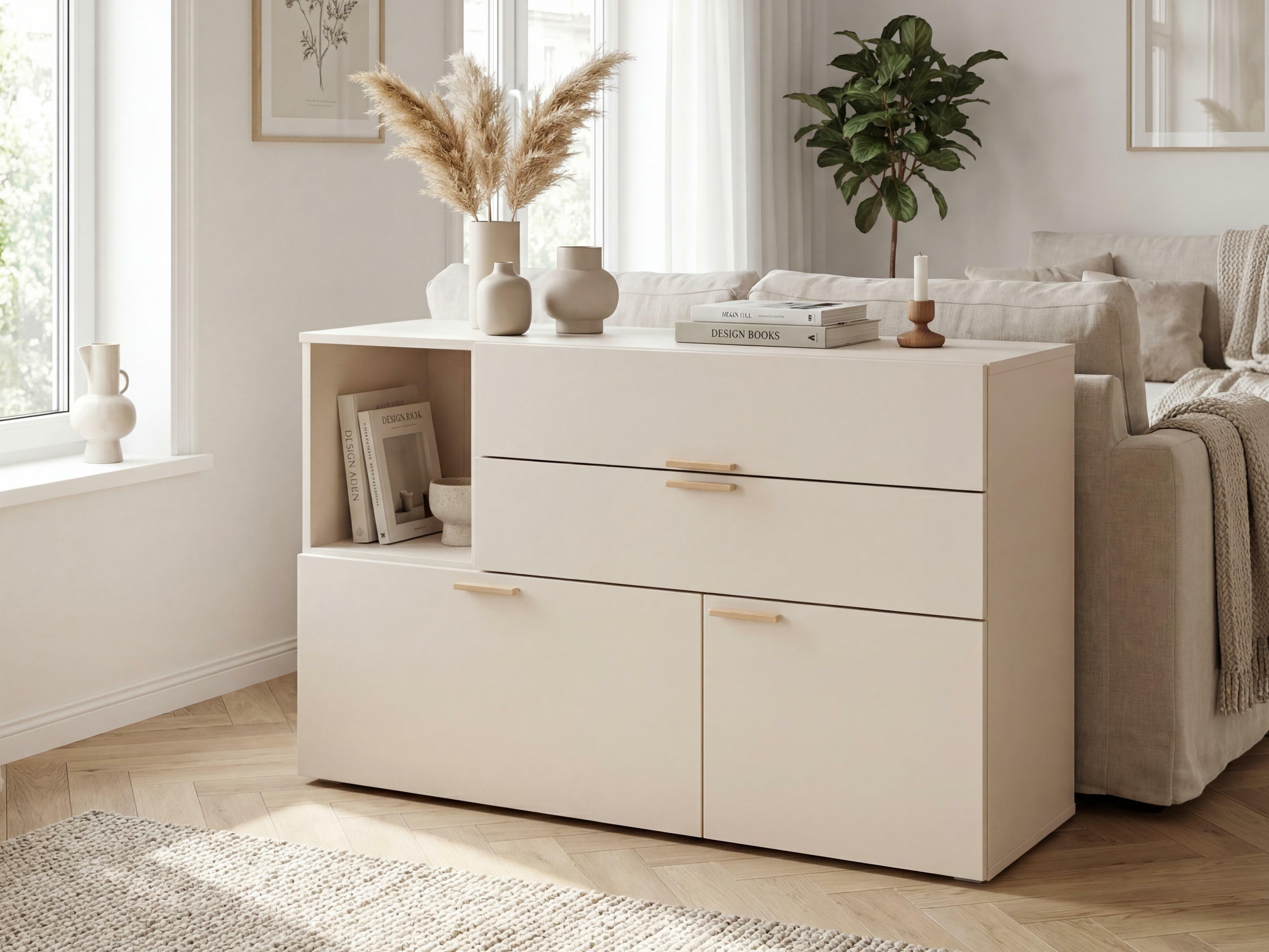 Kommoden Veldalo 121 (Eichenholzoptik hell)