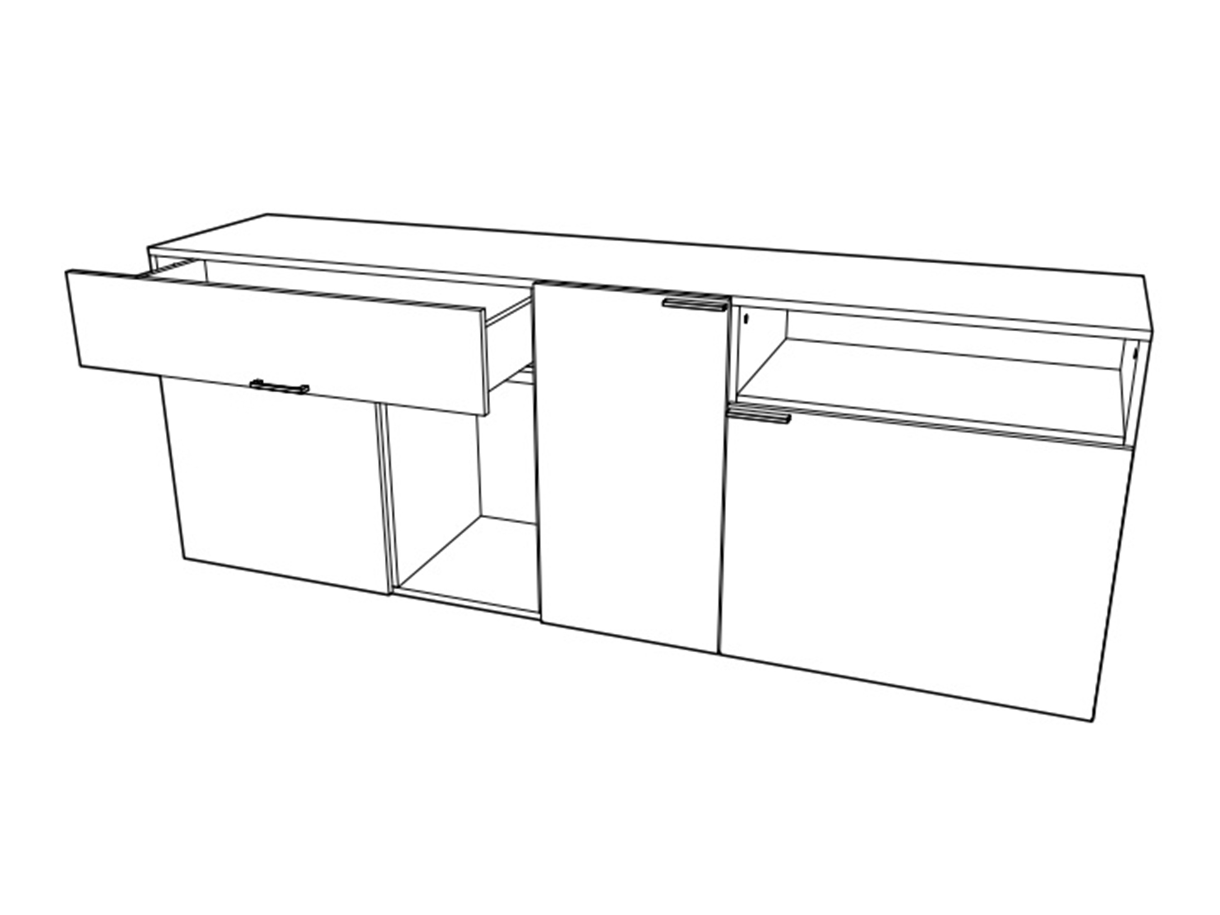 Kommoden Veldalo 122 (Eichenholzoptik hell)