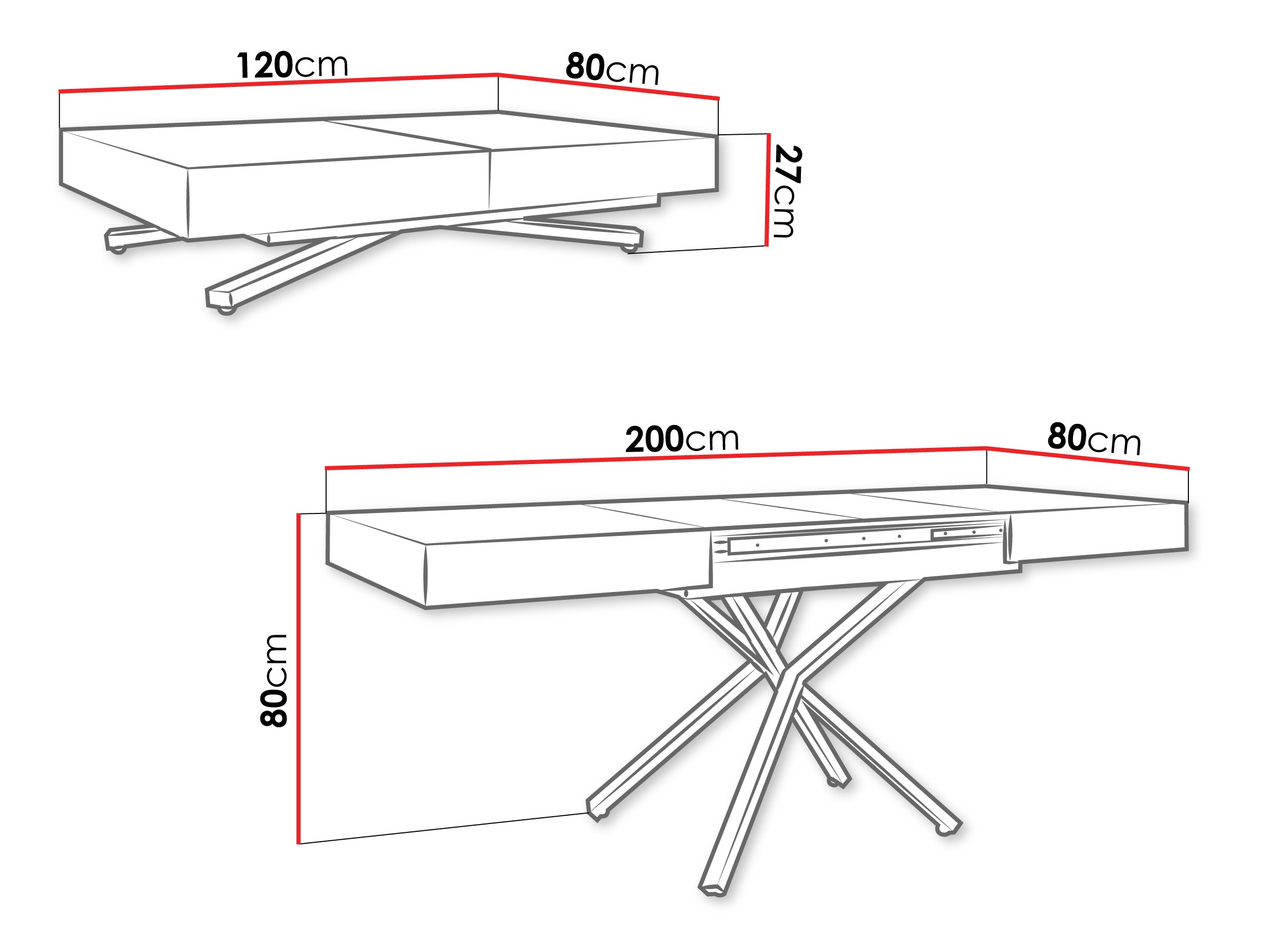 Couchtisch-Transformer Oswego 176