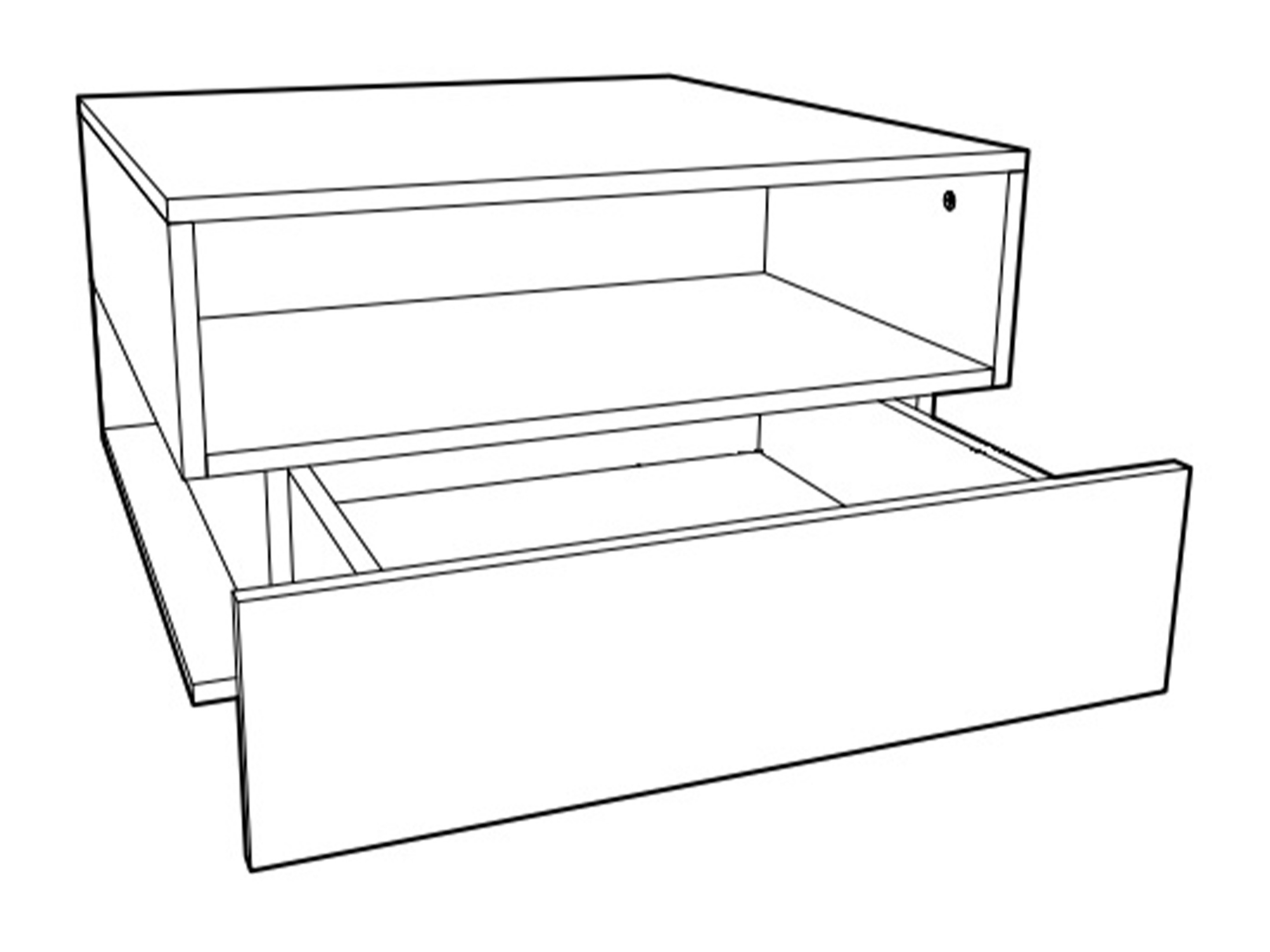 Couchtisch Veldalo 125 (Eichenholzoptik hell)