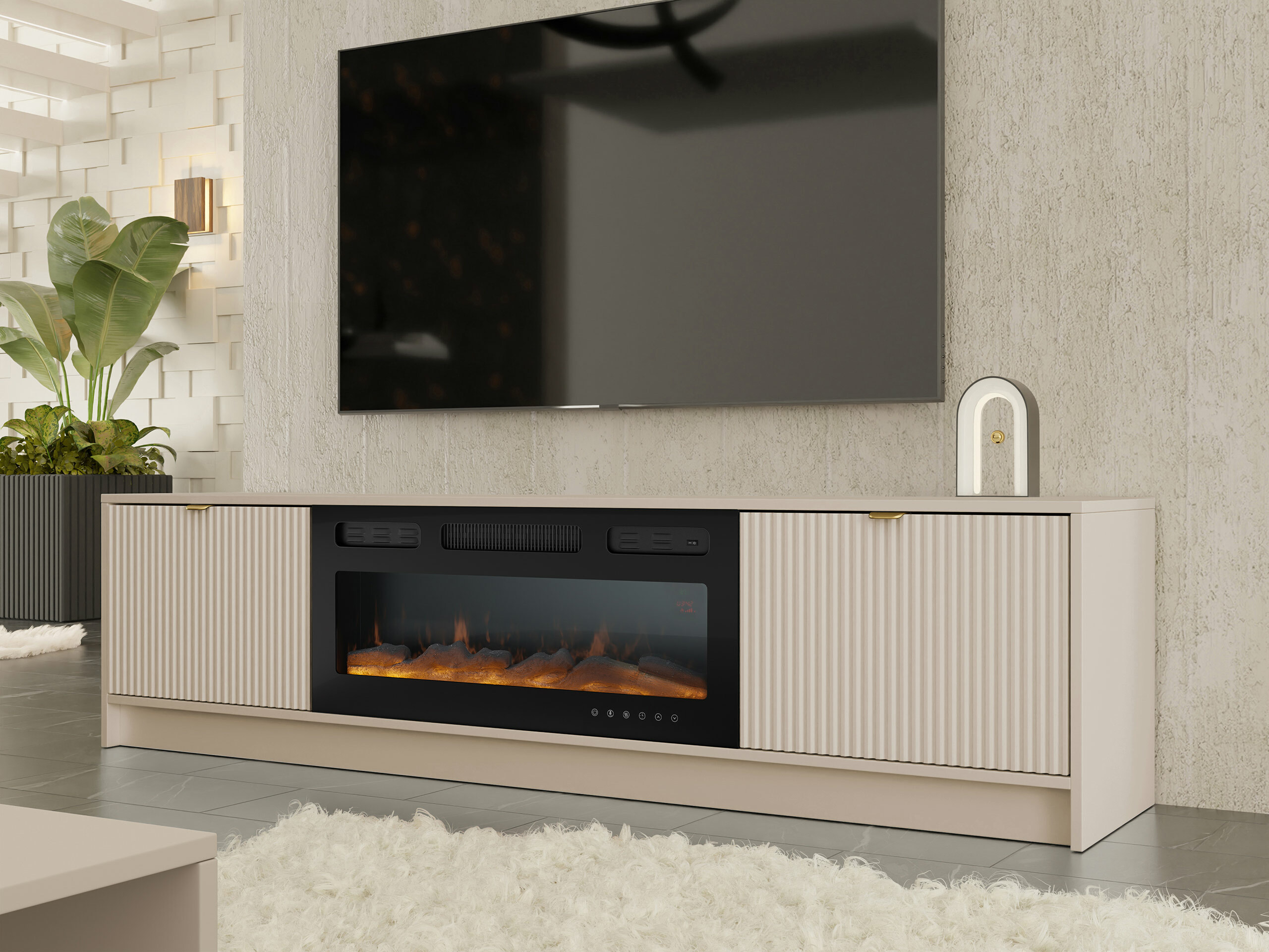 TV-Möbel Comfivo Papilio II (Beige)