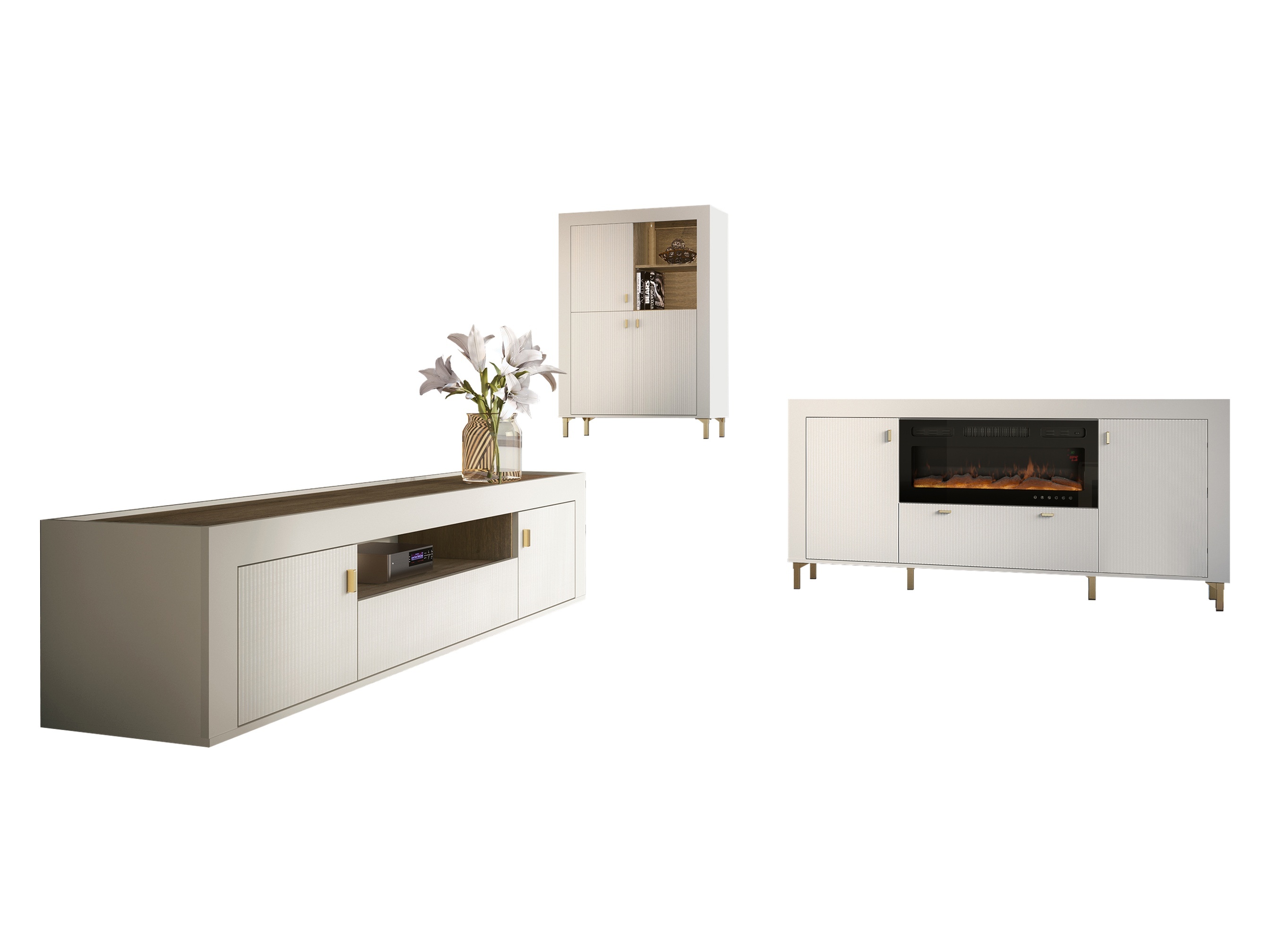 Wohnzimmer-Set Mormavu 115 (Kaschmir)