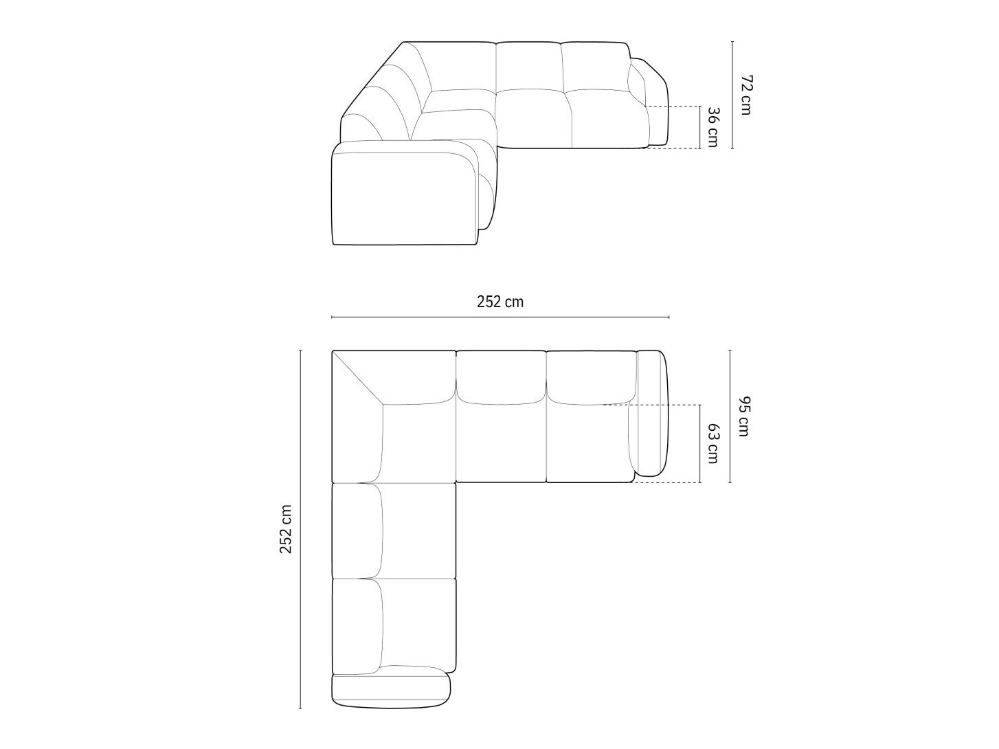Ecksofa Romtoru 104 (Casino Forest)