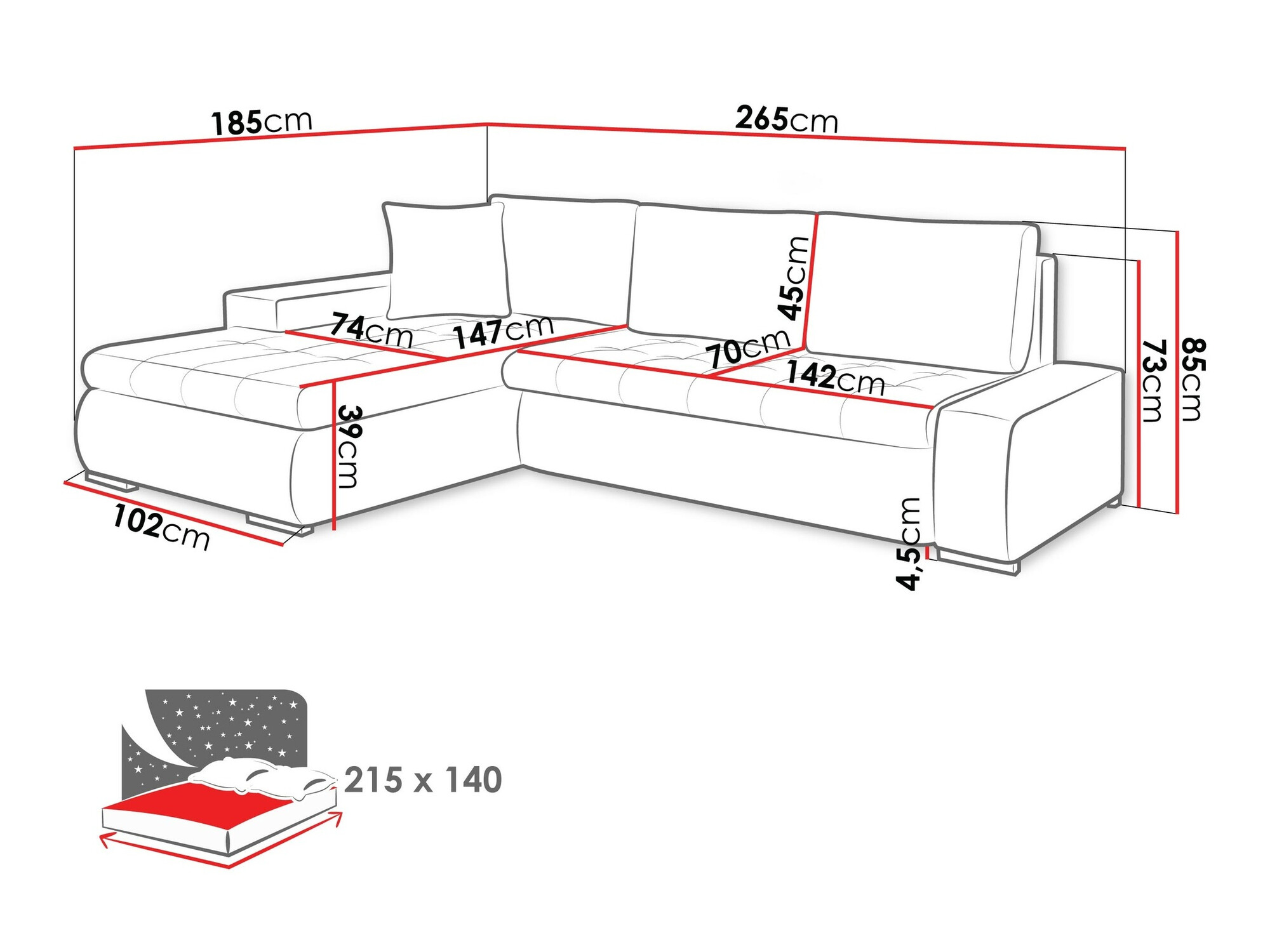 Ecksofa SD2559