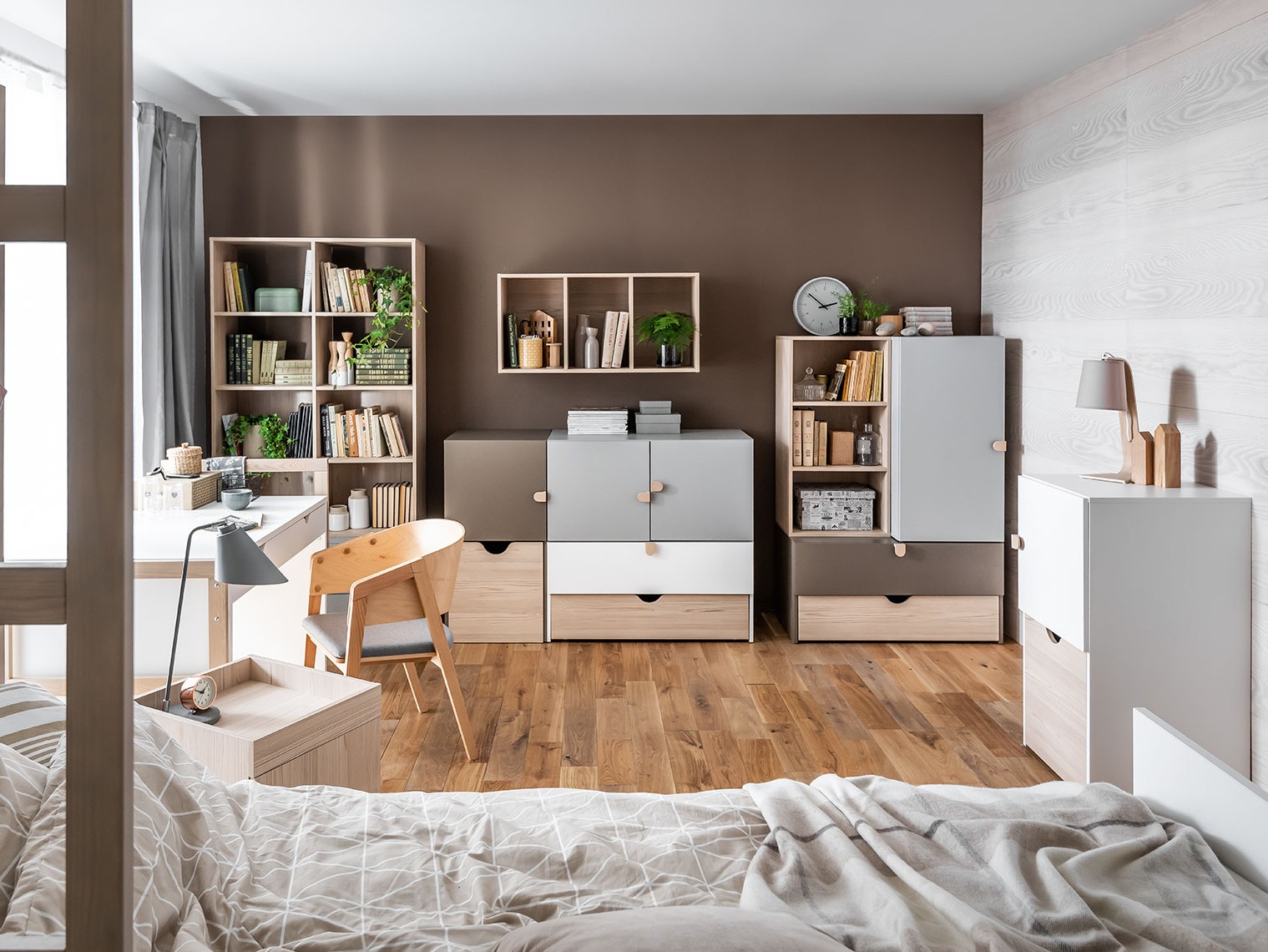 Wandregal Nutese 101 (Kiefernholzoptik)