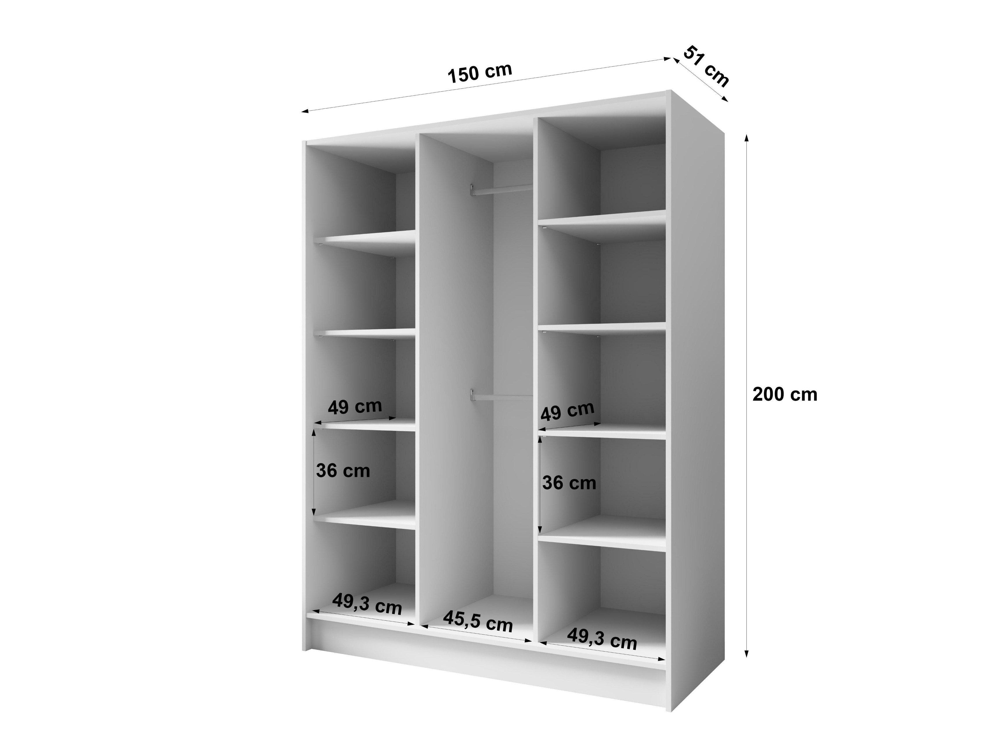 Kleiderschrank Arecibo 101