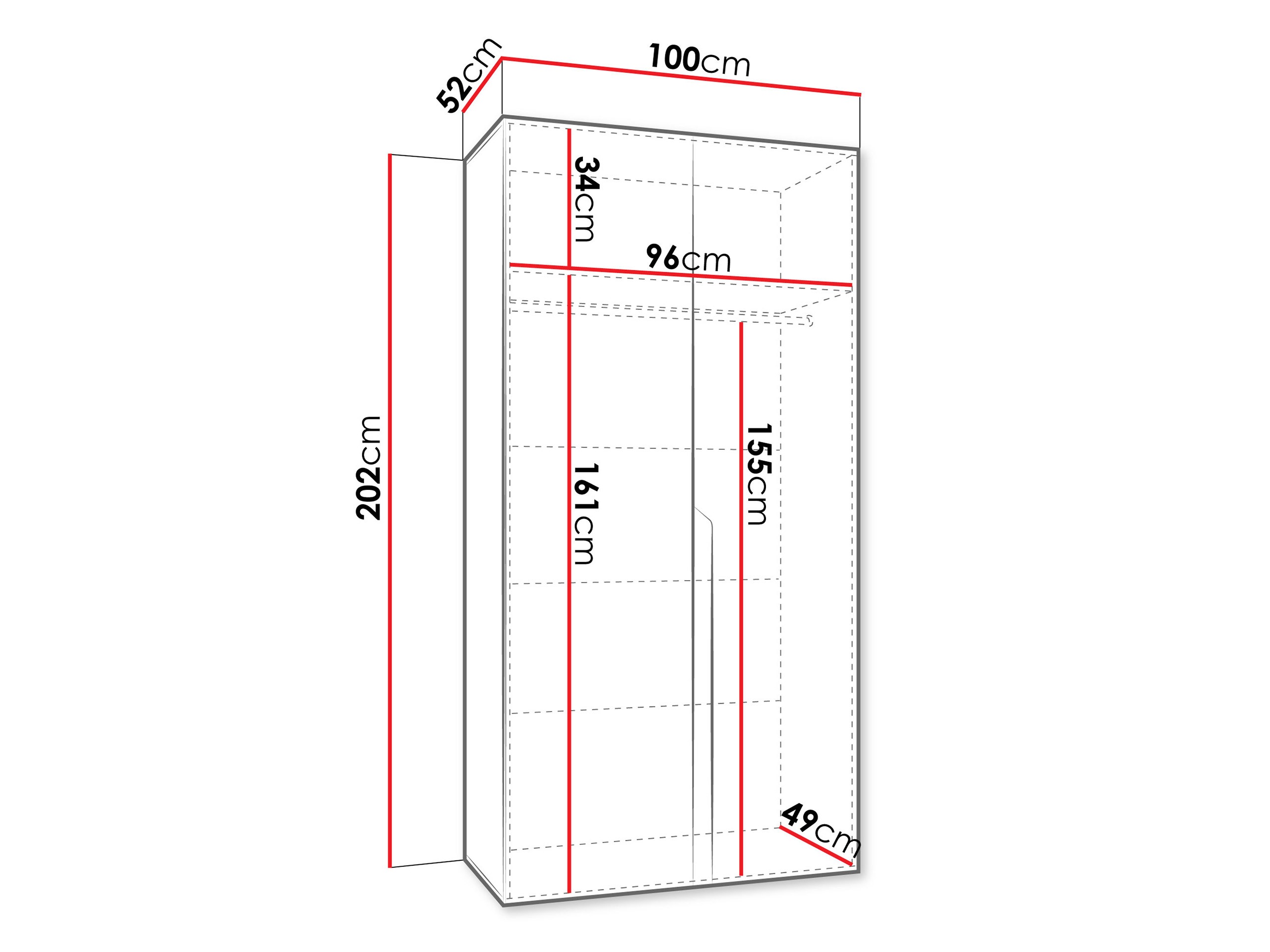 Kleiderschrank Hartford 579 (Kaschmir)