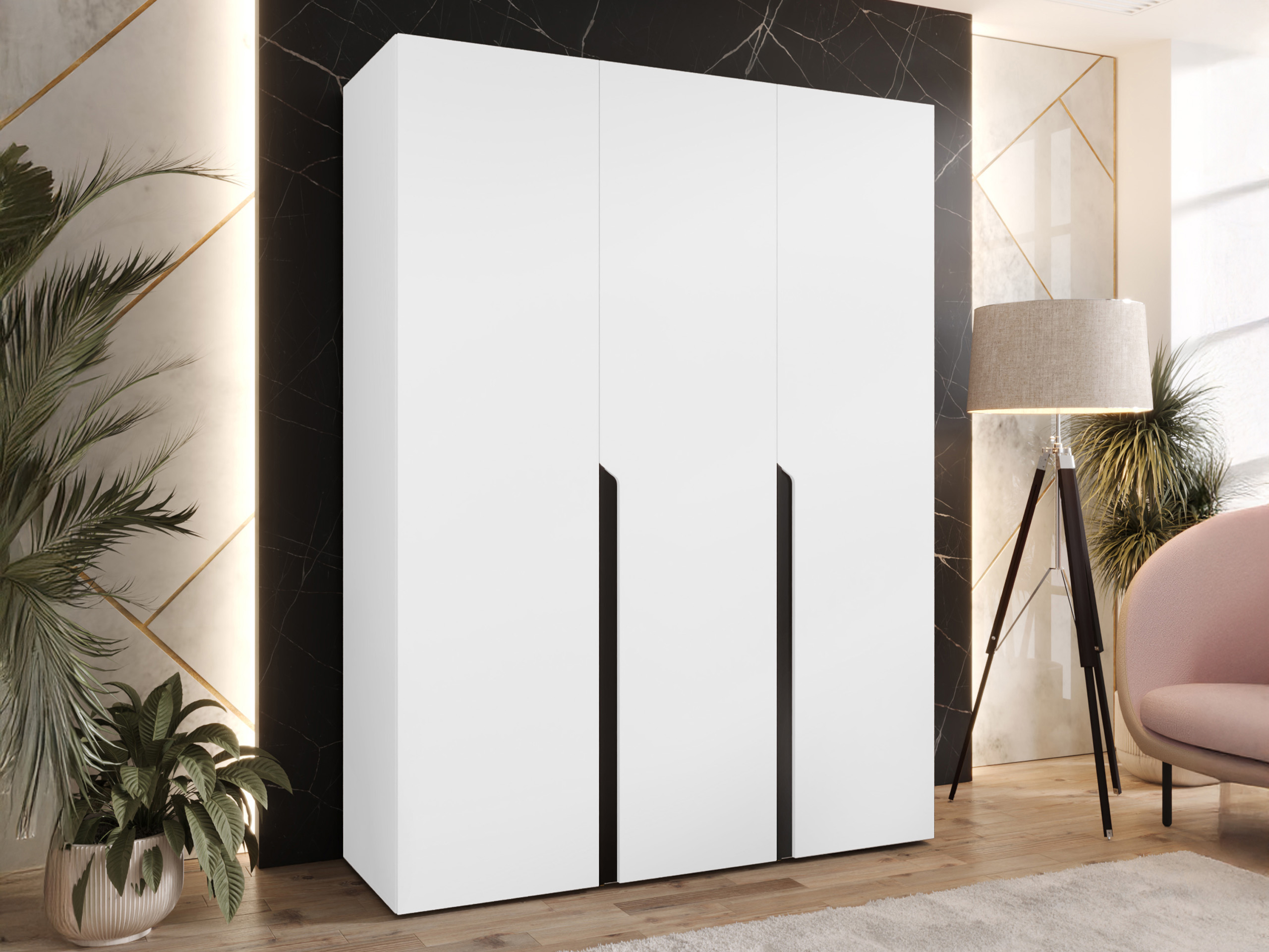 Kleiderschrank Hartford 580 (Weiss)