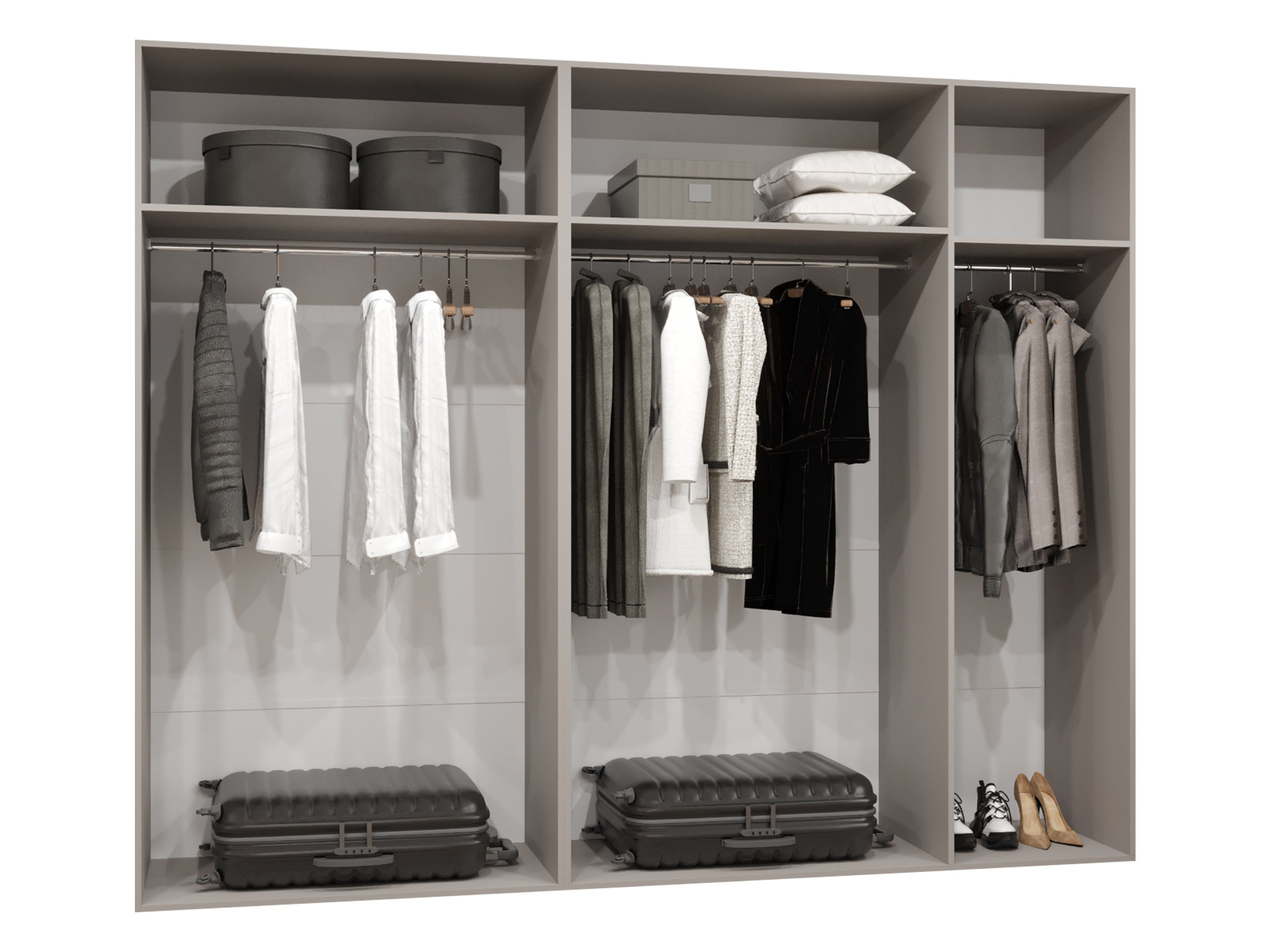 Kleiderschrank Hartford 582 (Weiss)