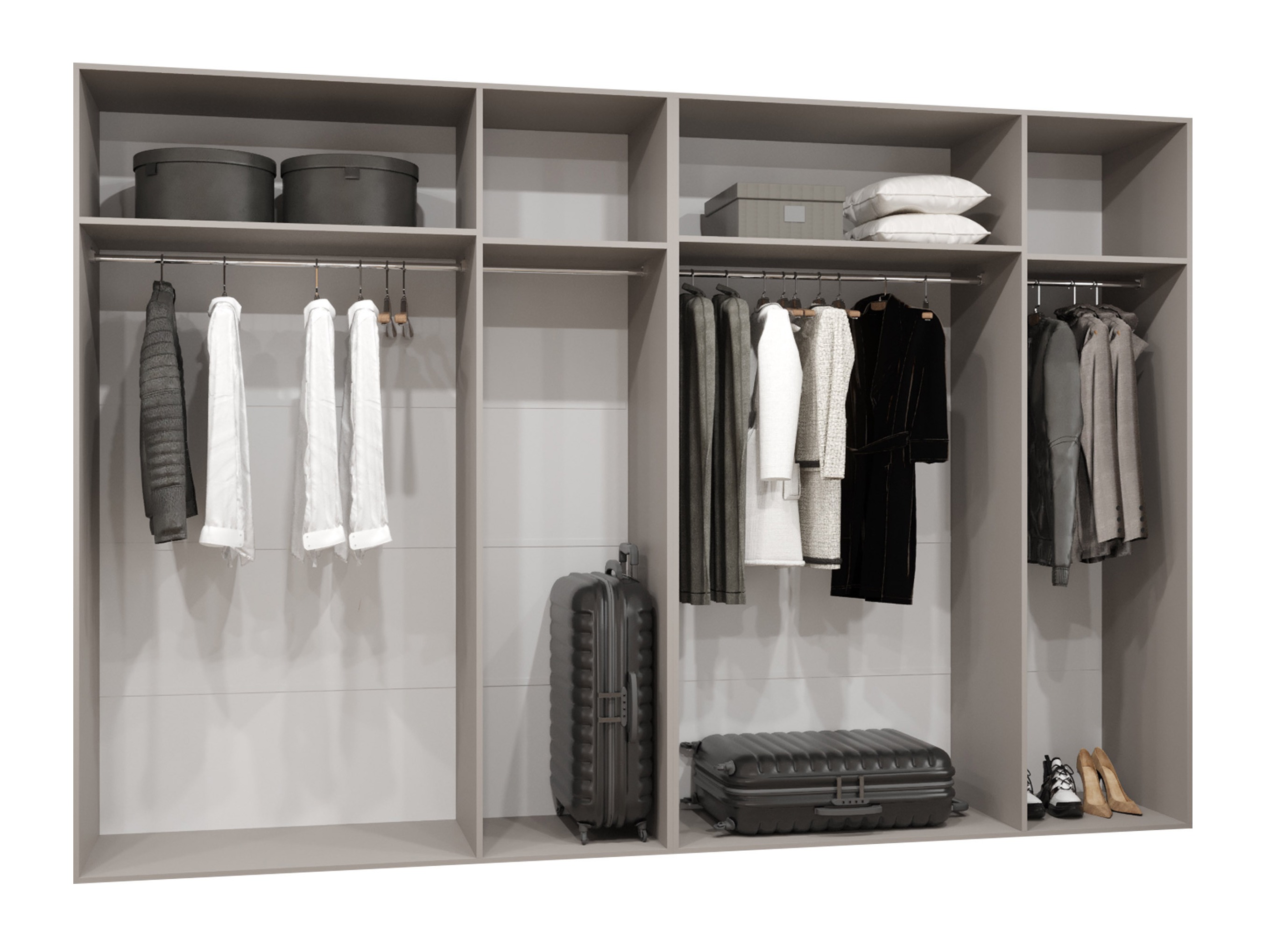 Kleiderschrank Hartford 583 (Kaschmir)