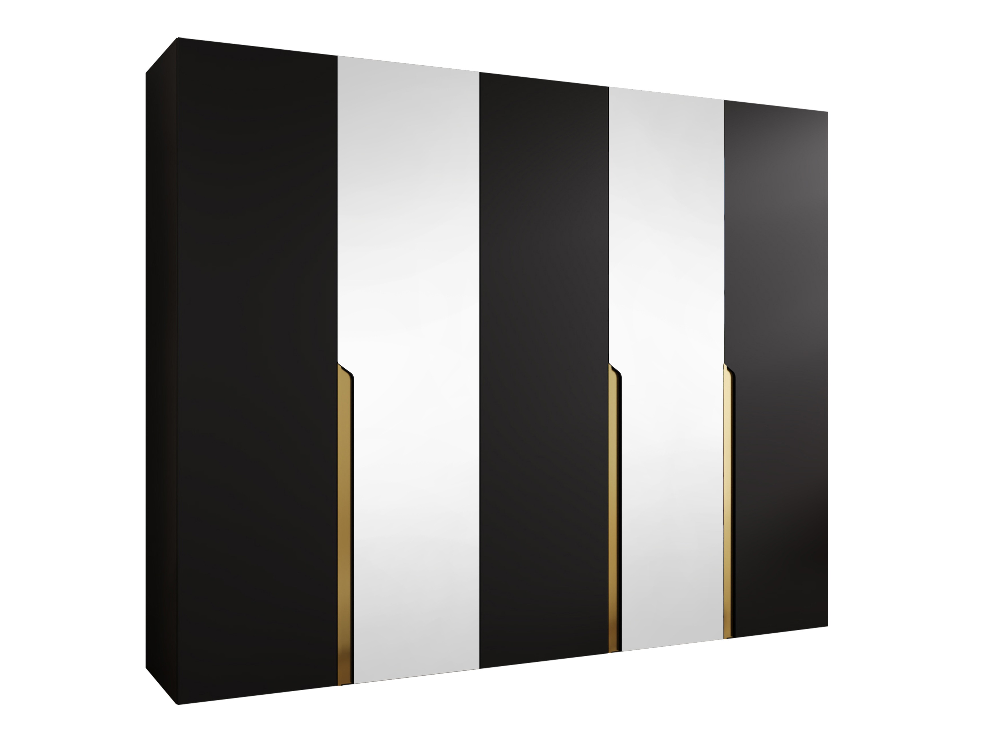 Kleiderschrank Hartford 587 (Schwarz)