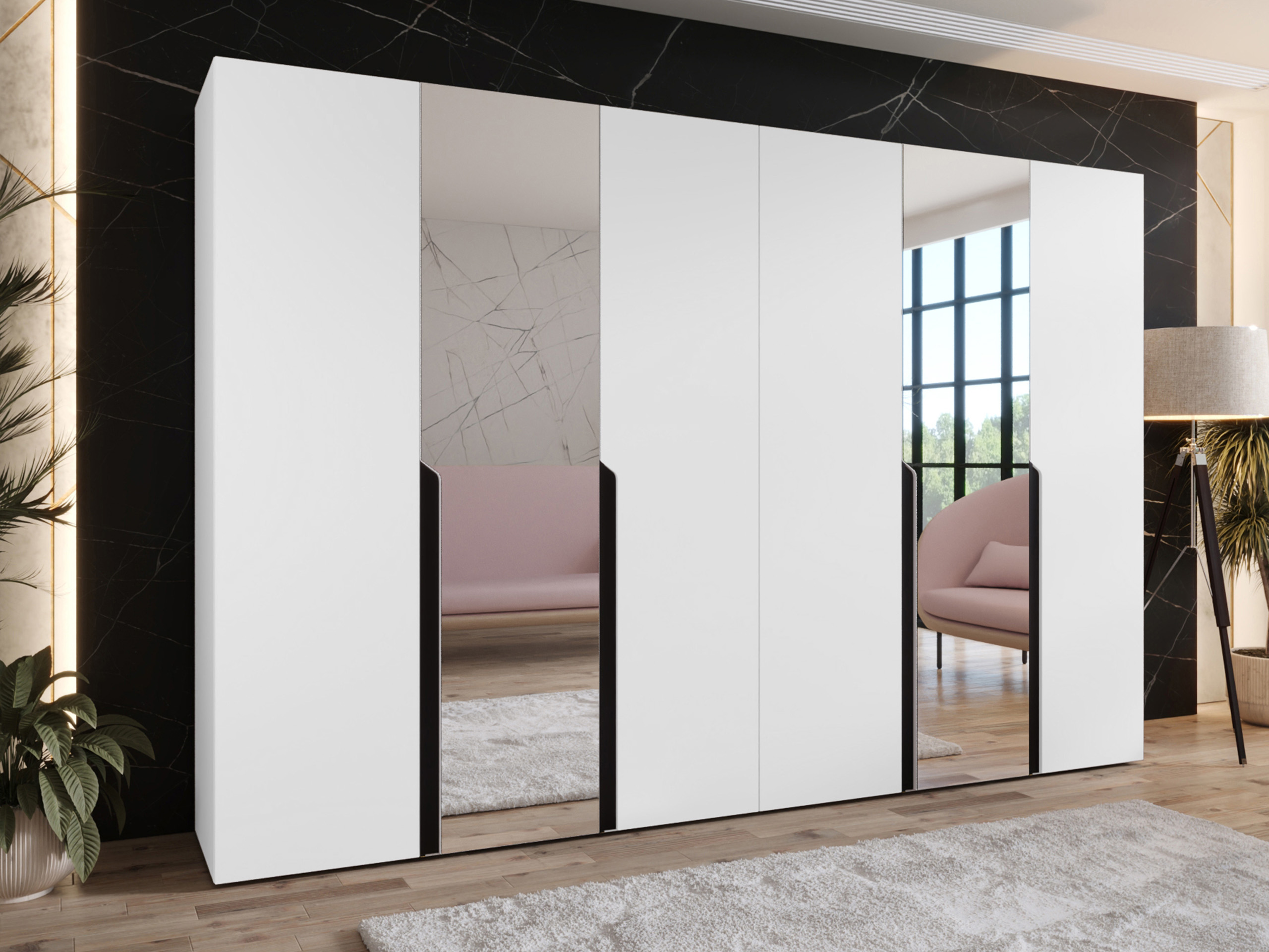 Kleiderschrank Hartford 588 (Weiss)