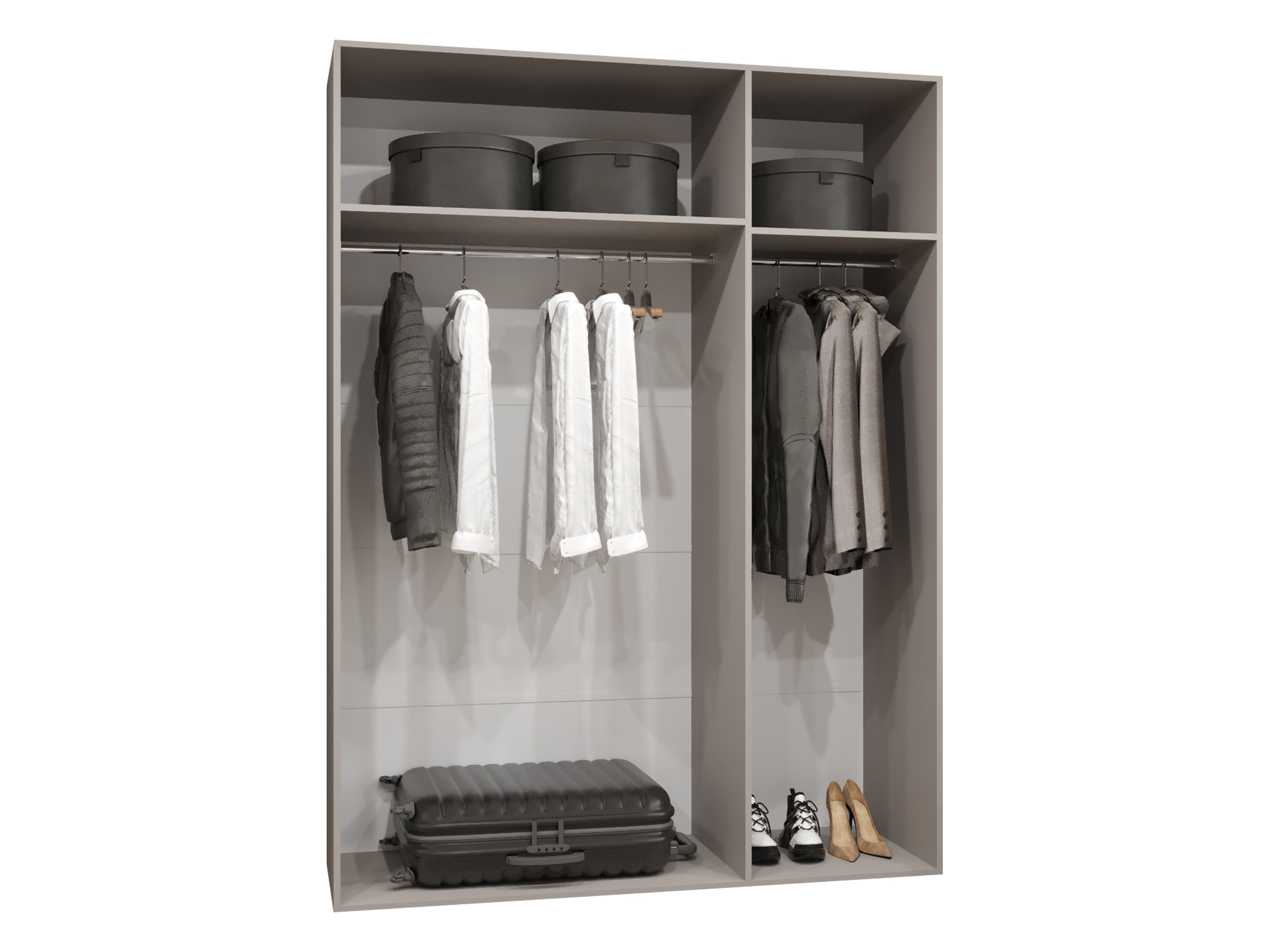 Kleiderschrank Hartford 590 (Kaschmir)