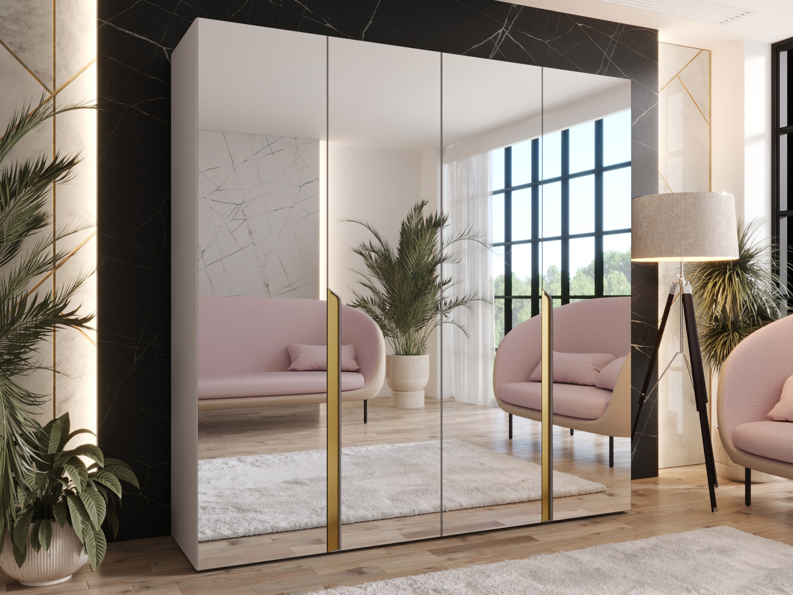 Kleiderschrank Hartford 591 (Kaschmir)