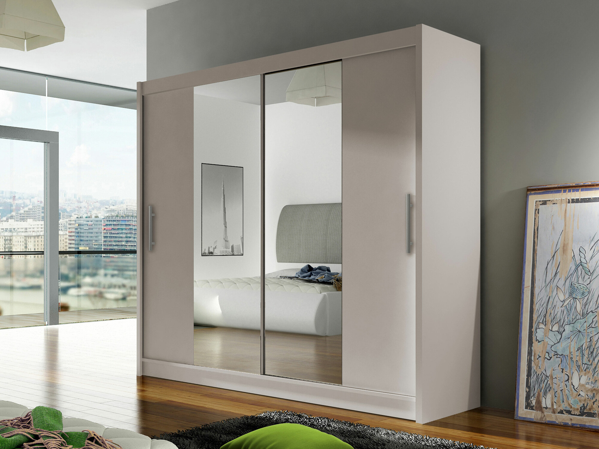 Kleiderschrank SD2595 mit beschädigter verpackung