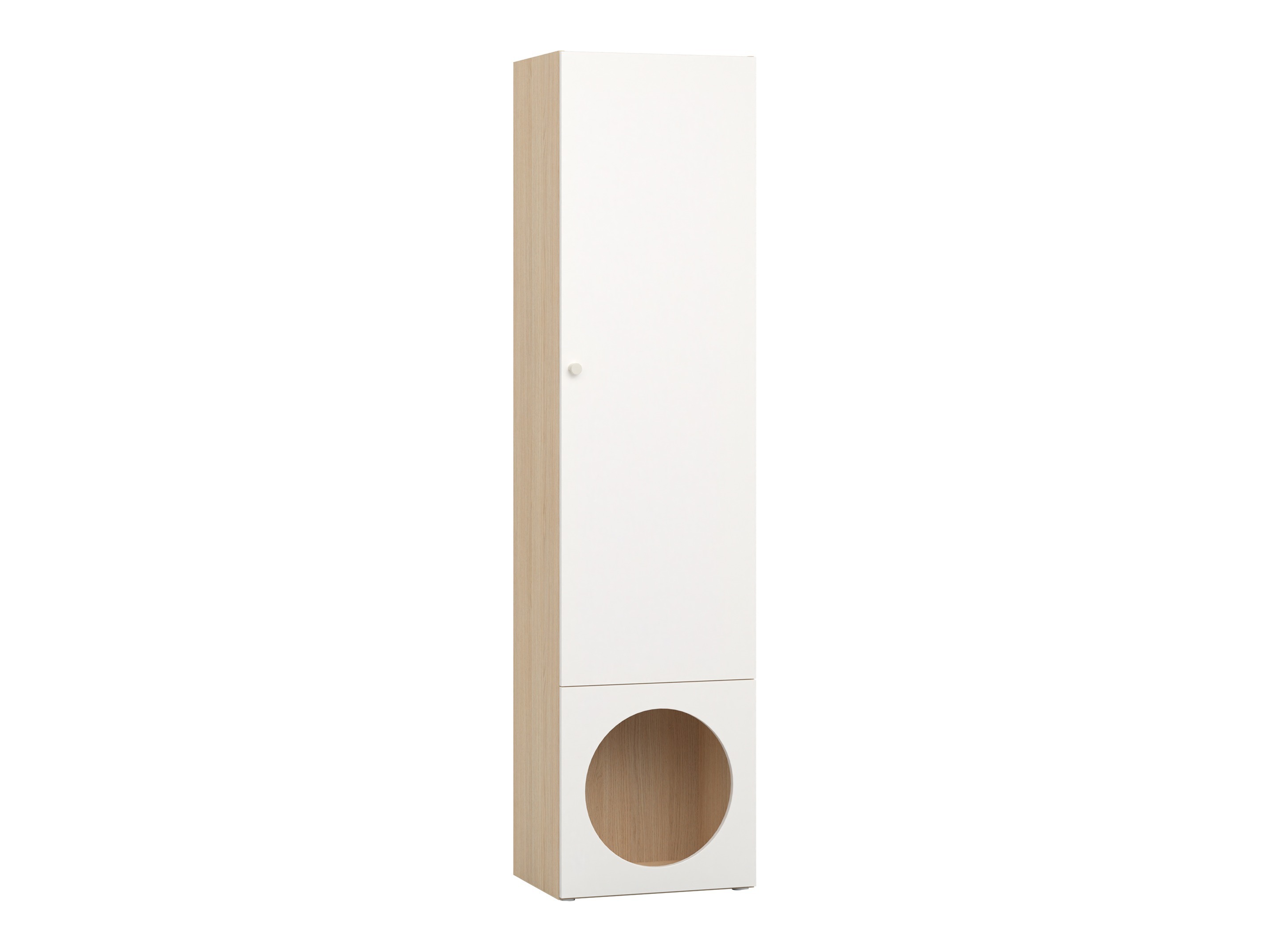 Regal Tornolo 104 (Eichenholzoptik hell + Weiss)