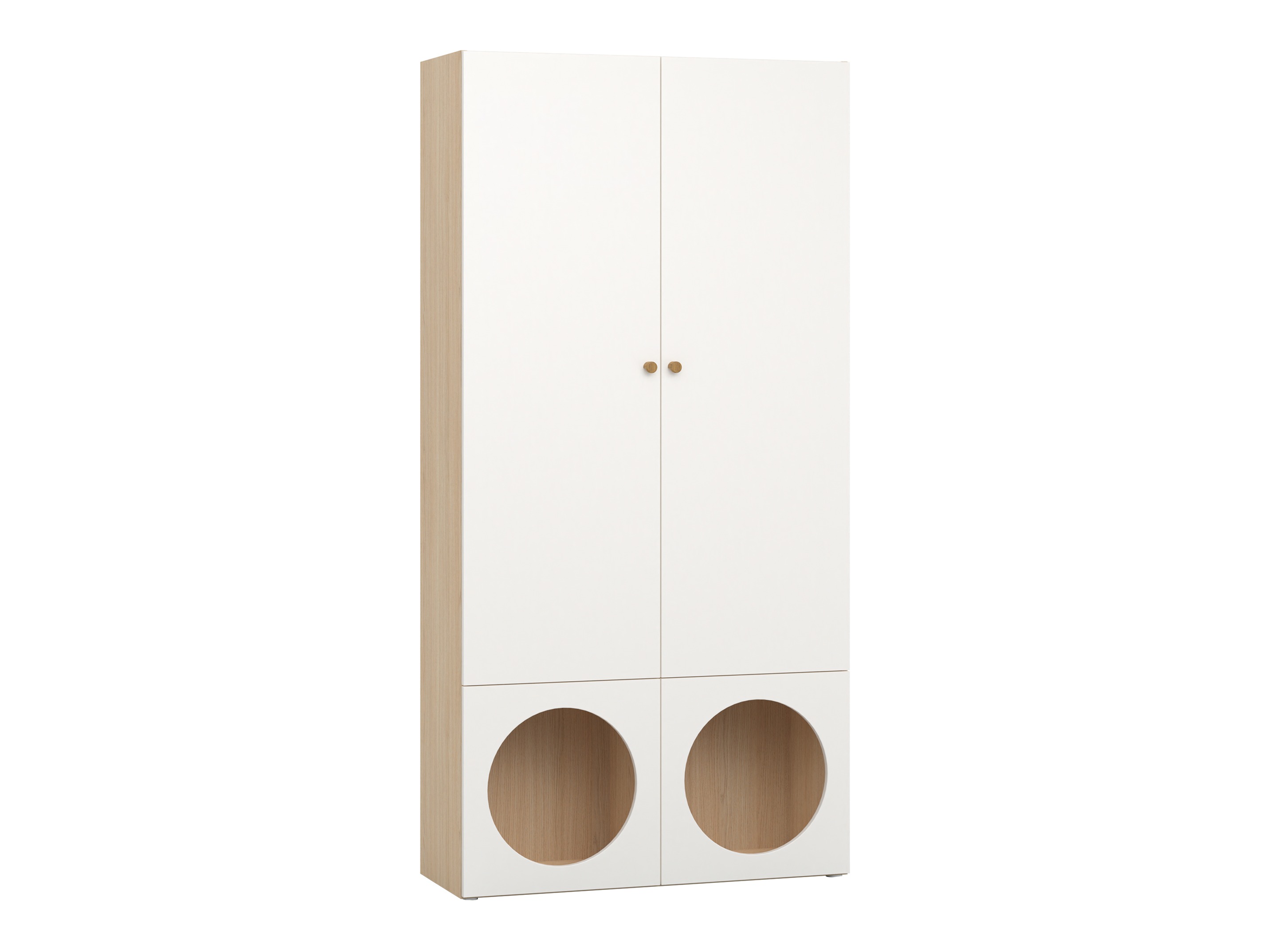 Regal Tornolo 106 (Eichenholzoptik hell + Weiss)