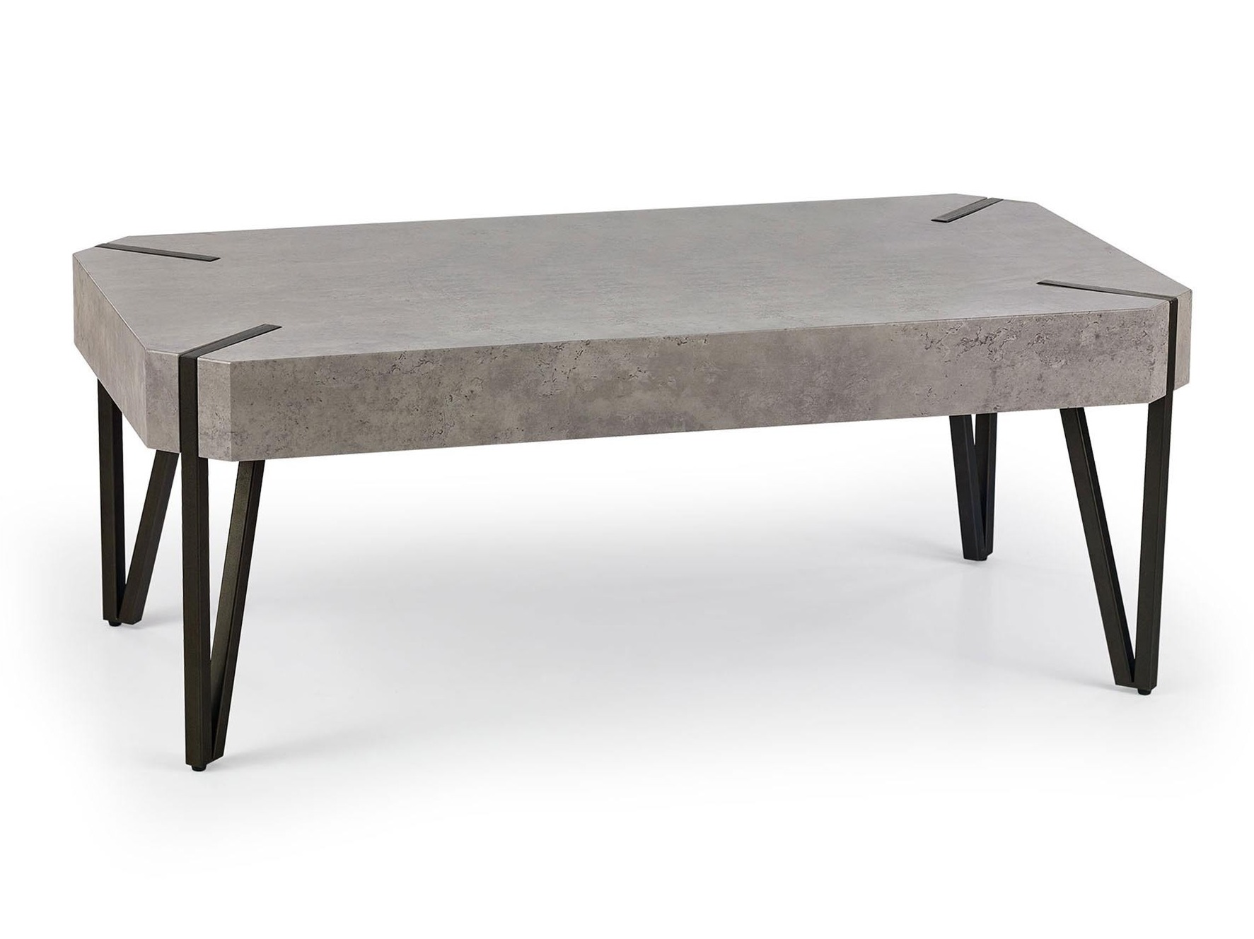 Couchtisch Houston 303 (Beton + Schwarz)