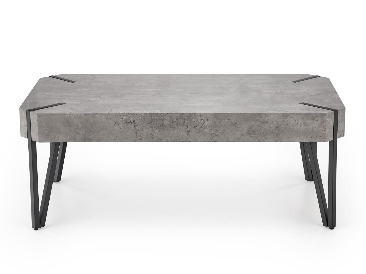Couchtisch Houston 303 (Beton + Schwarz)