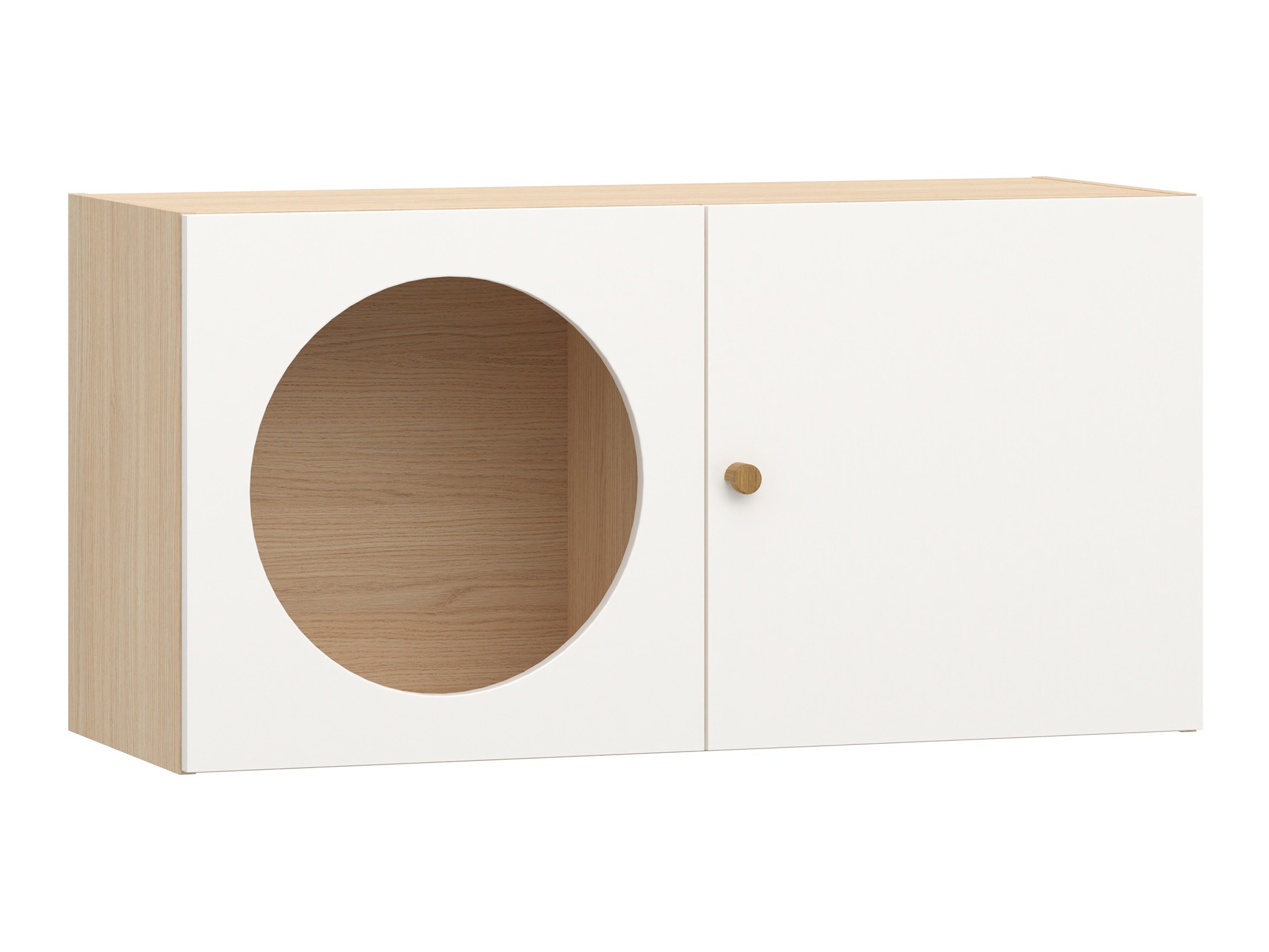 Hängeschrank Tornolo 108 (Eichenholzoptik hell + Weiss)