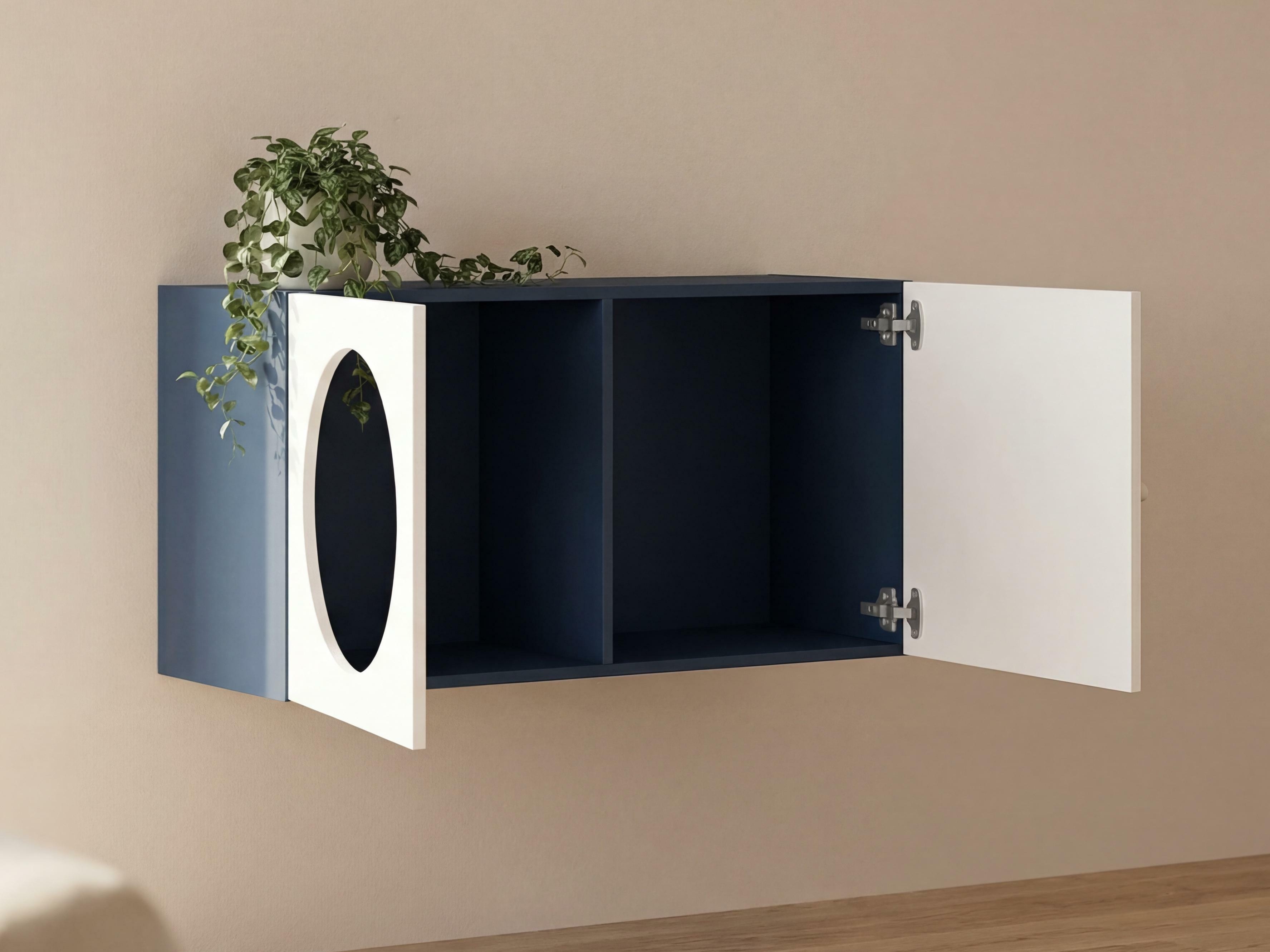 Hängeschrank Tornolo 108 (Indigo + Weiss)