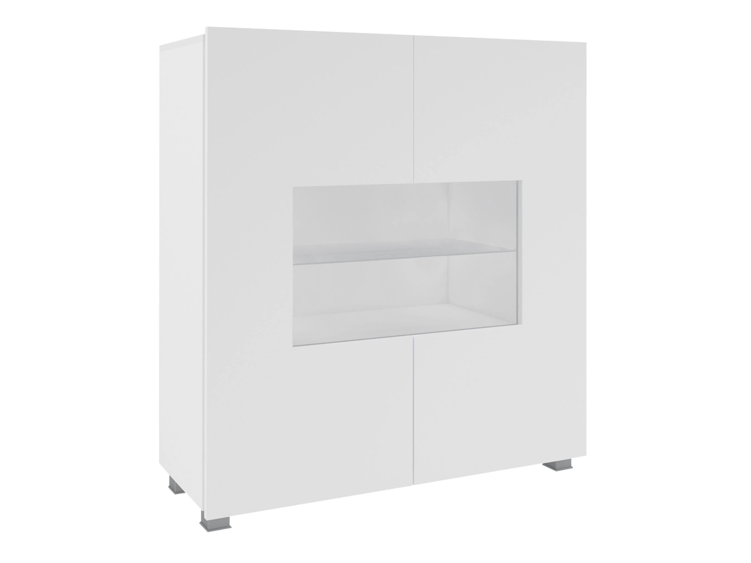 Sideboard Remus (Weiss + Weiss glänzend)
