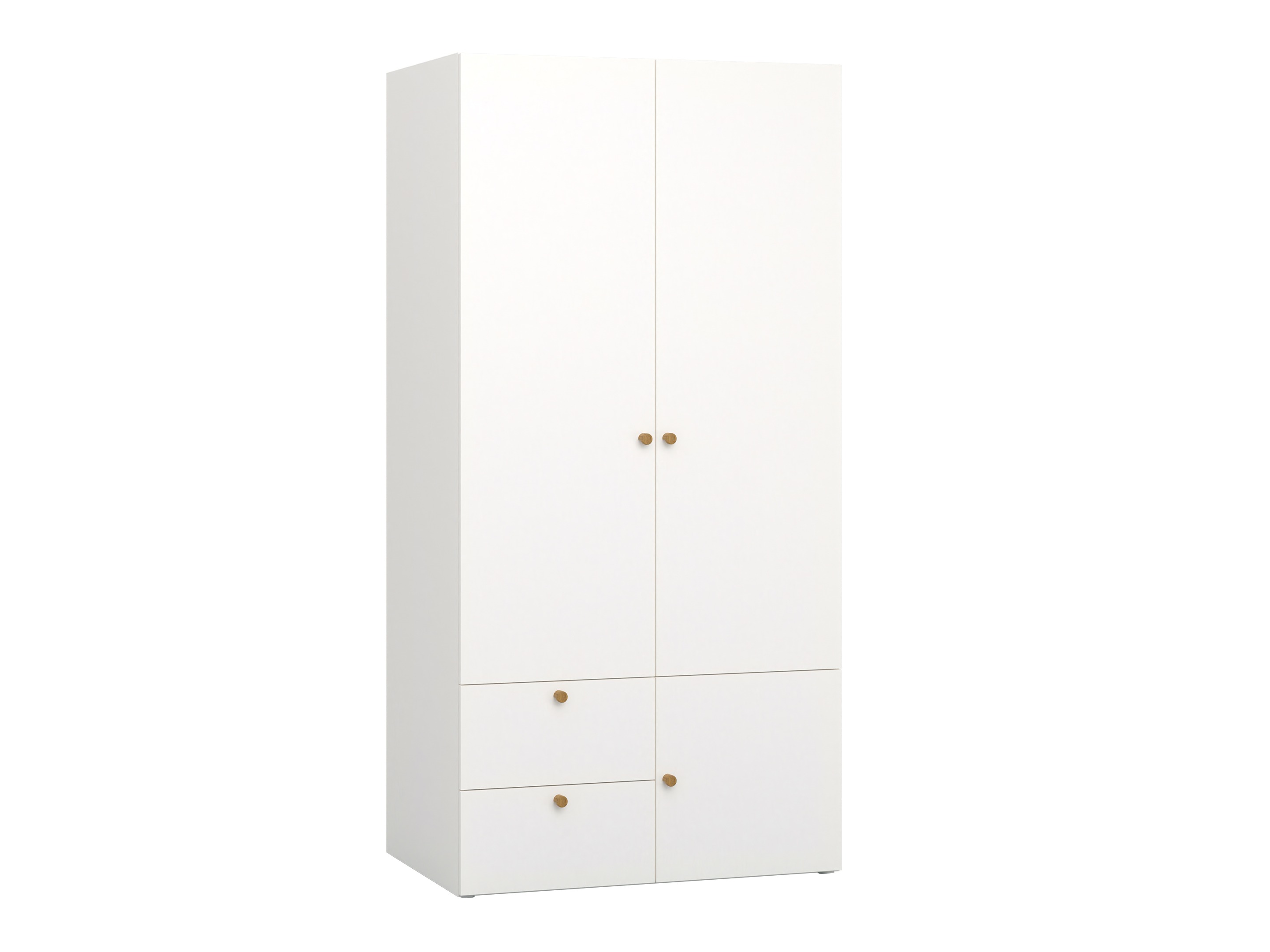 Kleiderschrank Tornolo 109 (Weiss + Grau)