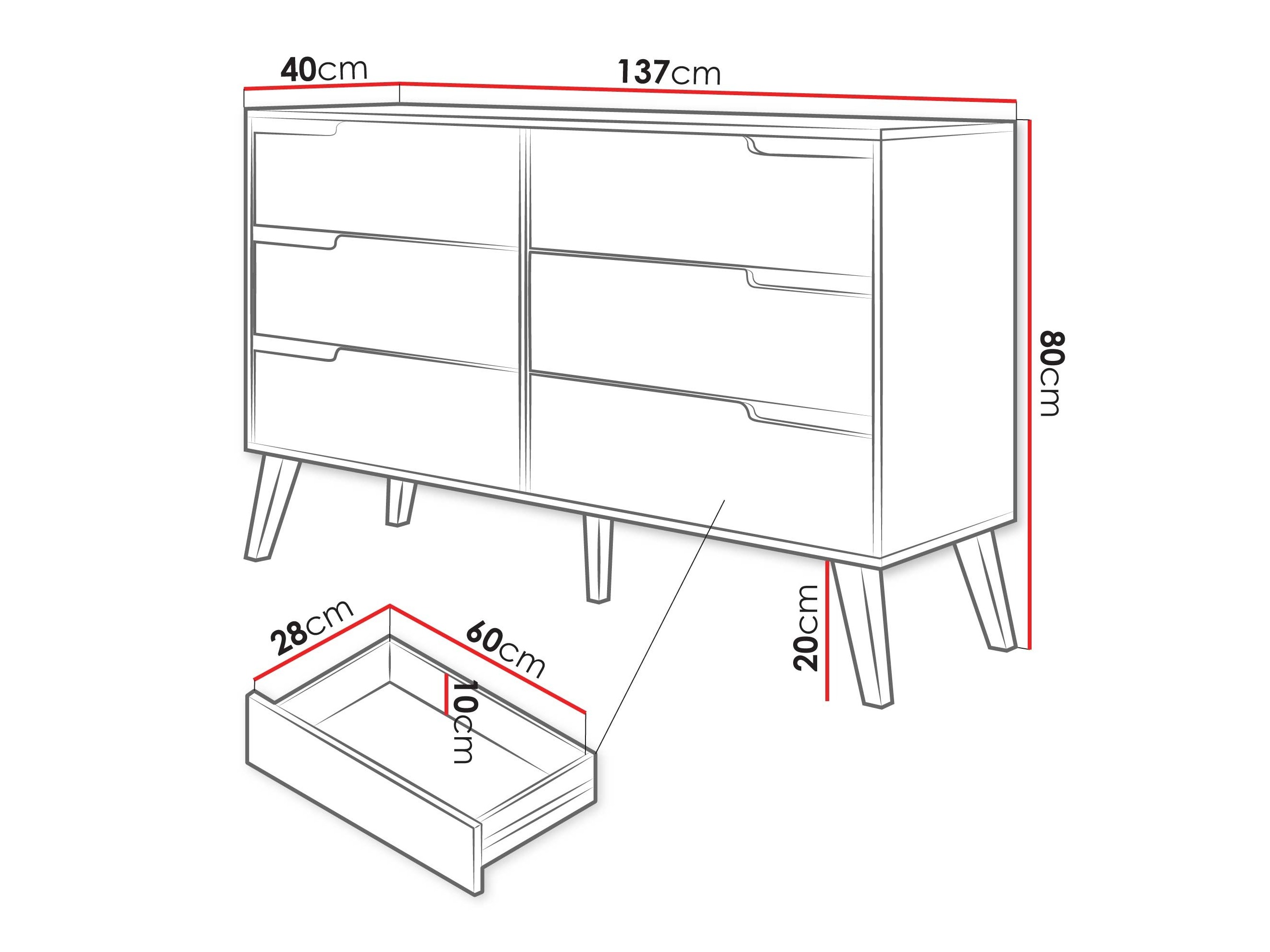 Kommoden Otis II (Kaschmir)