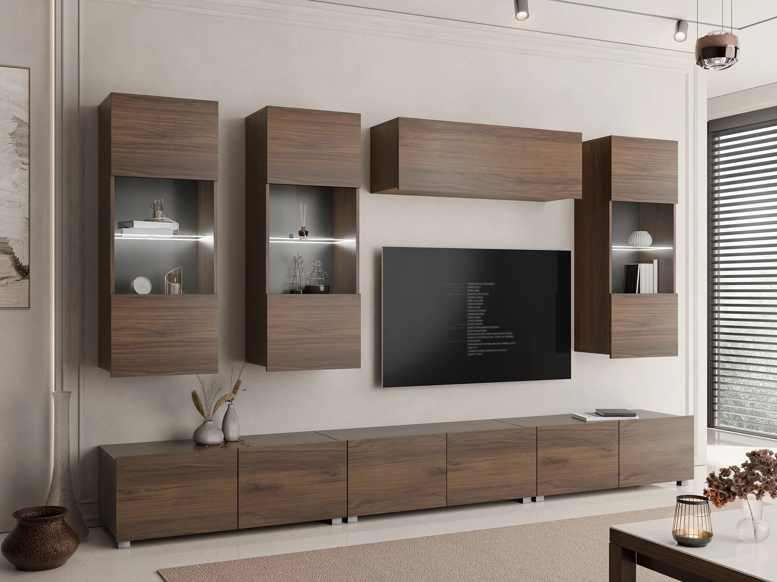 Hängeschrank Remus I (Walnussholzoptik)