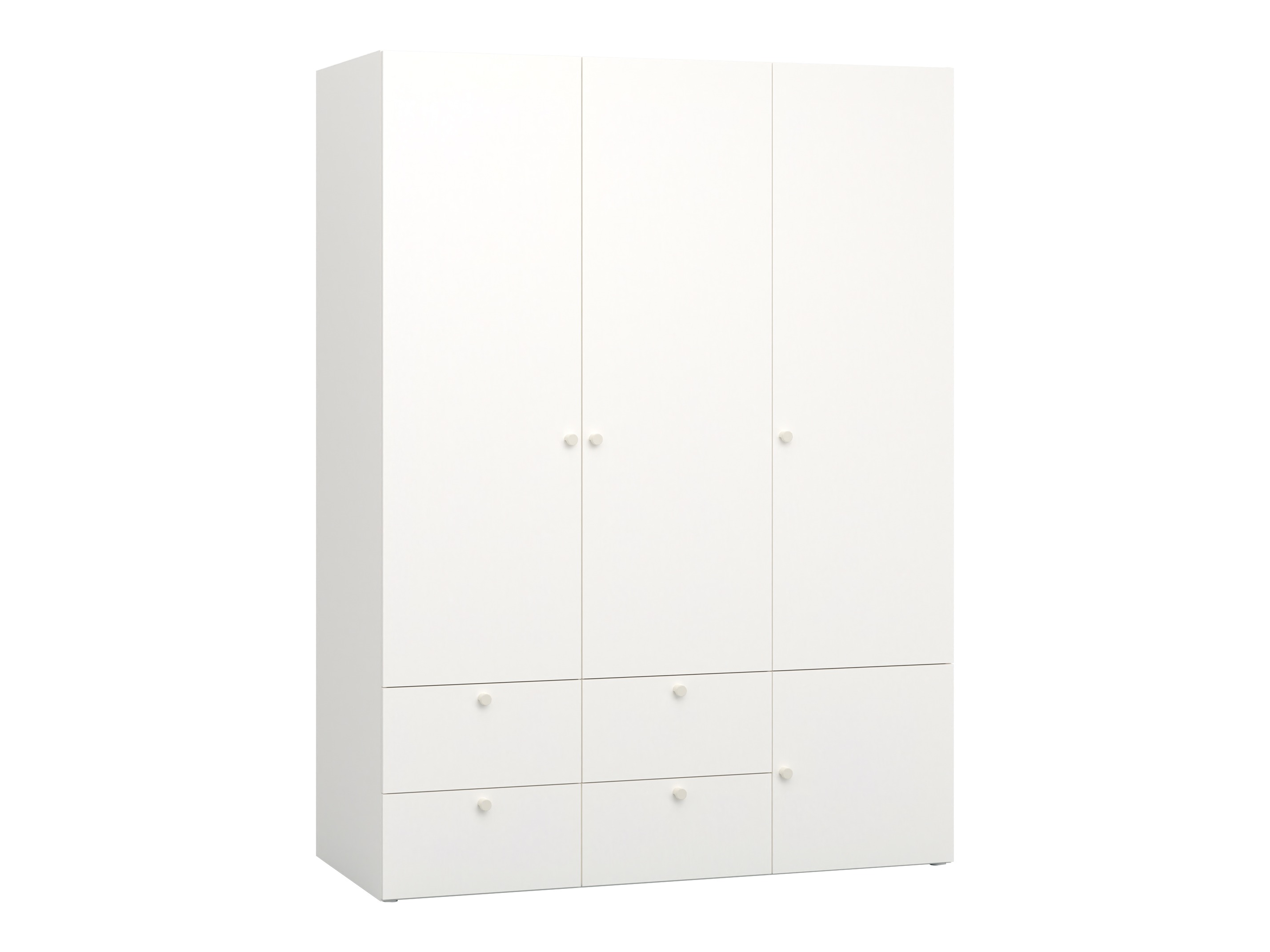 Kleiderschrank Tornolo 111 (Weiss + Grau)