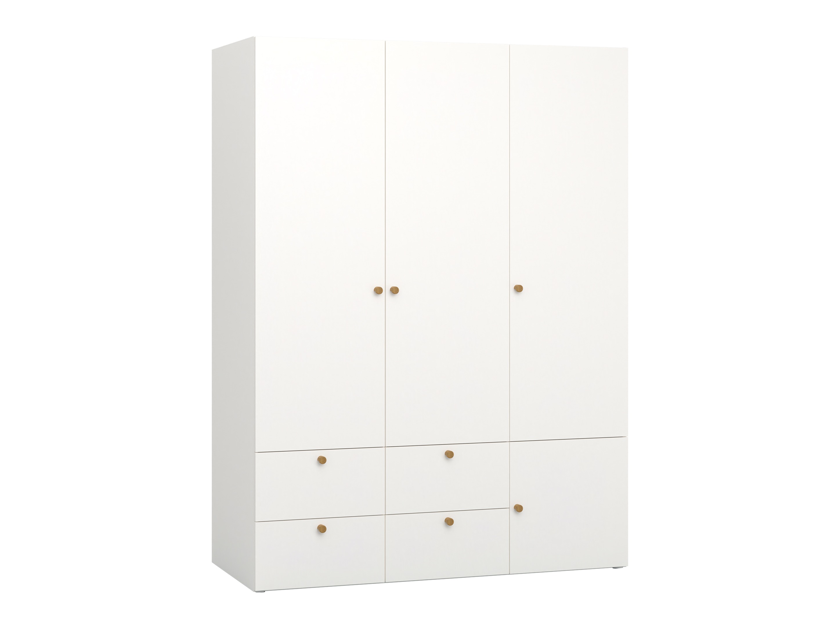 Kleiderschrank Tornolo 111 (Weiss + Grau)