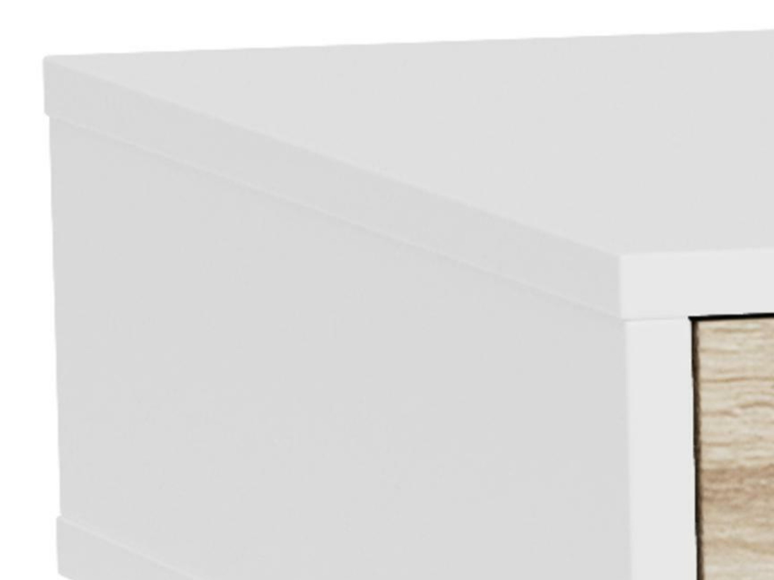 Bürotisch Norsica 113 (Weiss + Eichenholzoptik)