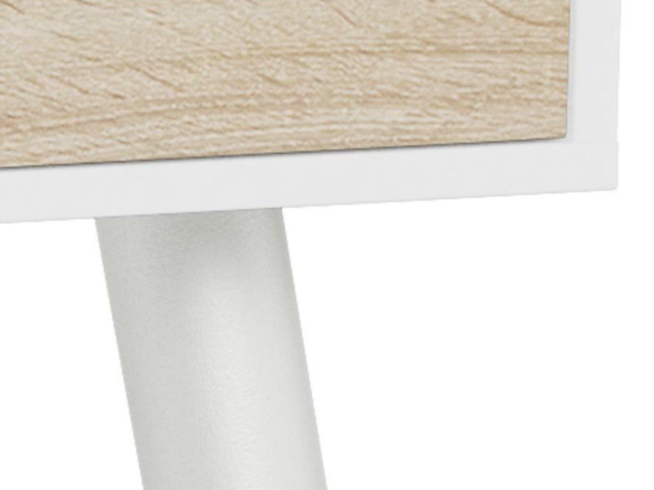 Bürotisch Norsica 113 (Weiss + Eichenholzoptik)