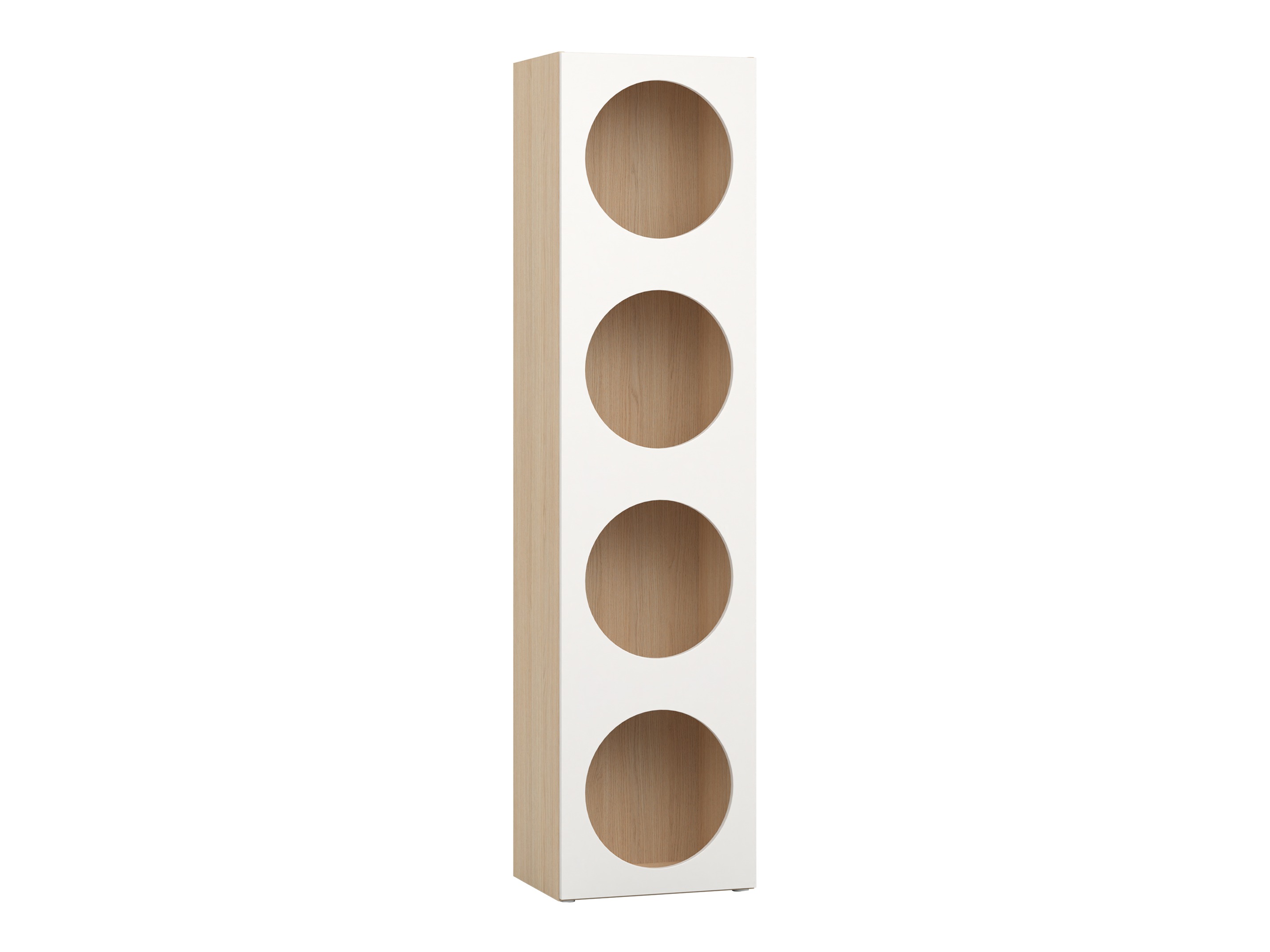 Regal Tornolo 116 (Eichenholzoptik hell + Weiss)