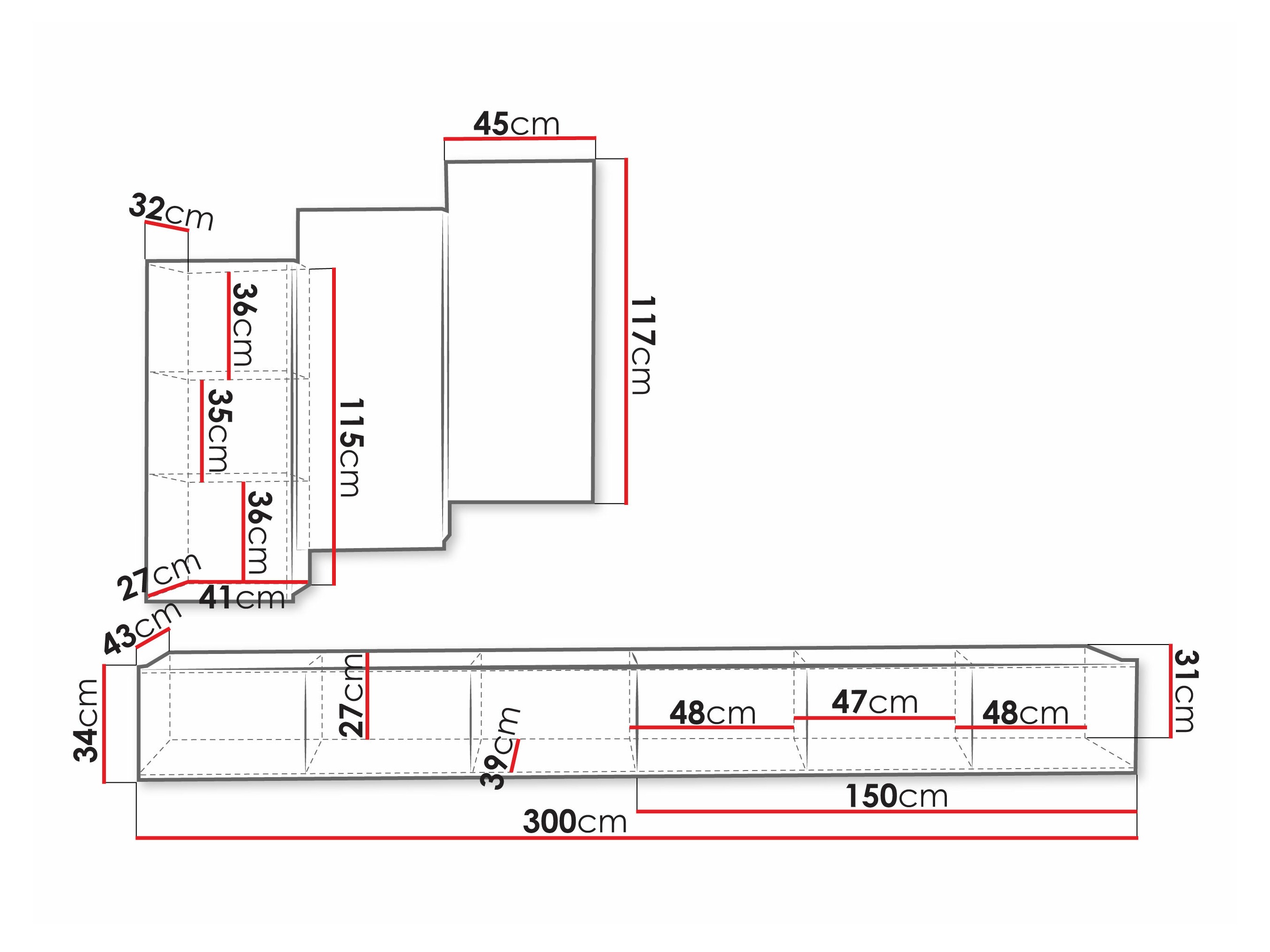 Wohnzimmer-Sets Tivdalu 131 (Weiss)