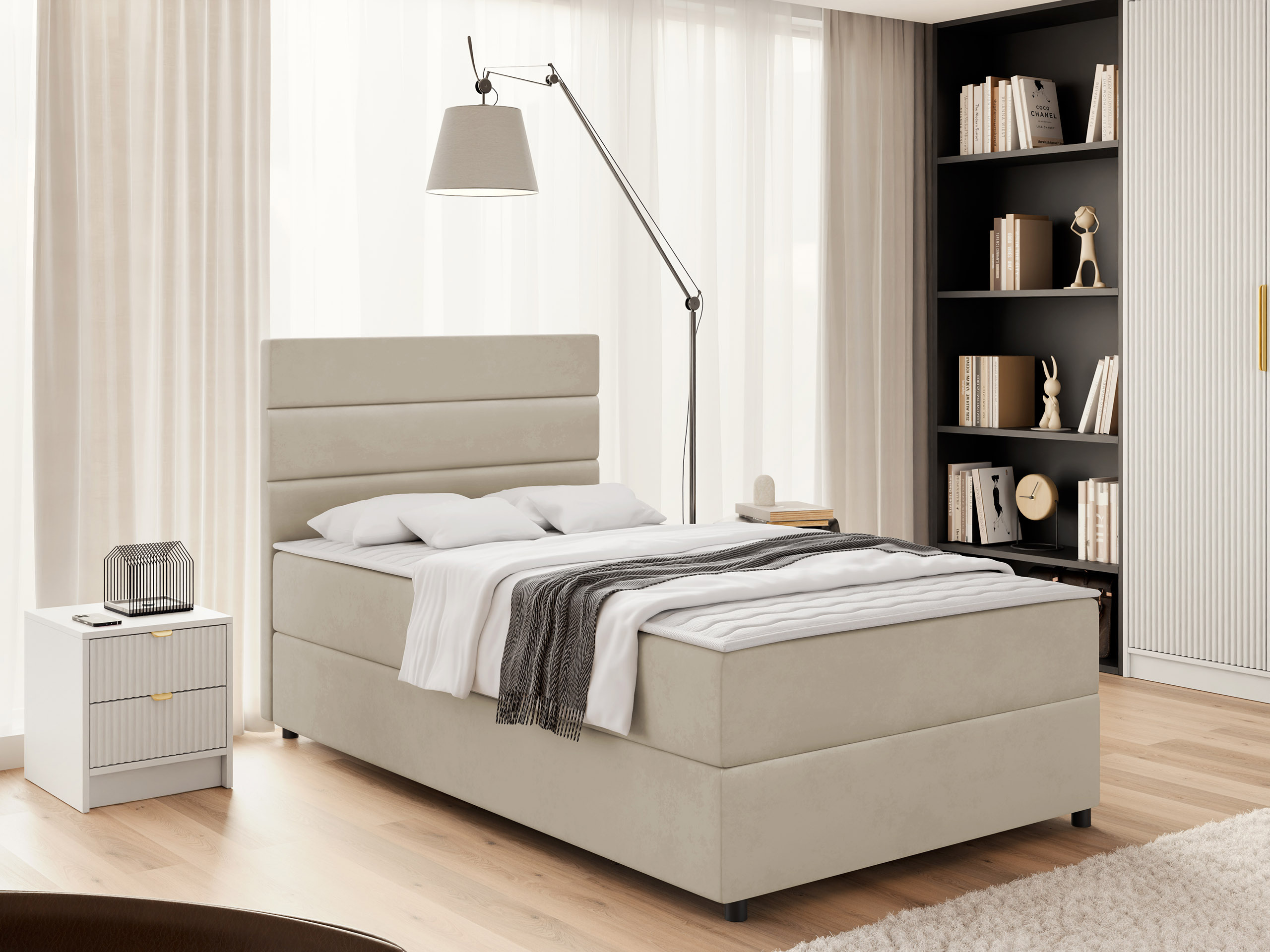 Boxspringbett Delphio (Manila 02)
